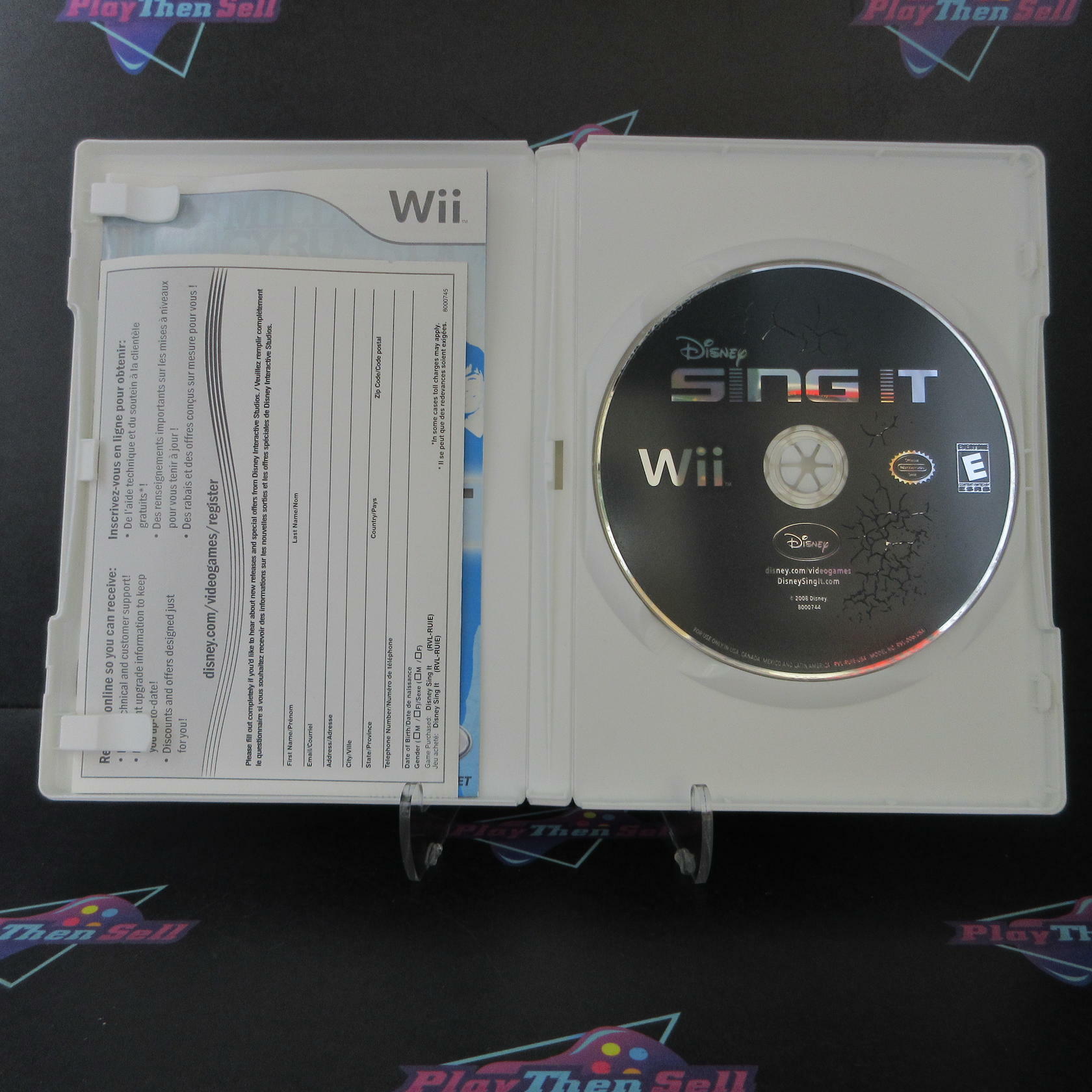 Disney Sing It Nintendo Wii DD + Reg Card Complete CIB - Very Good