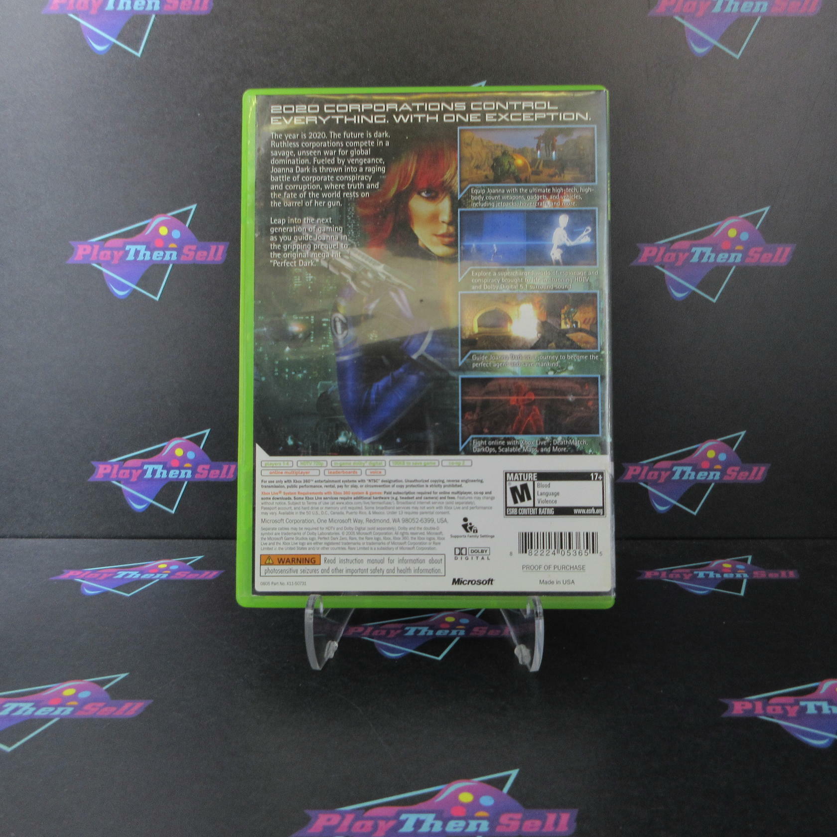 Perfect Dark Zero Xbox 360 AD/NM + Bonus Disc - Very Good