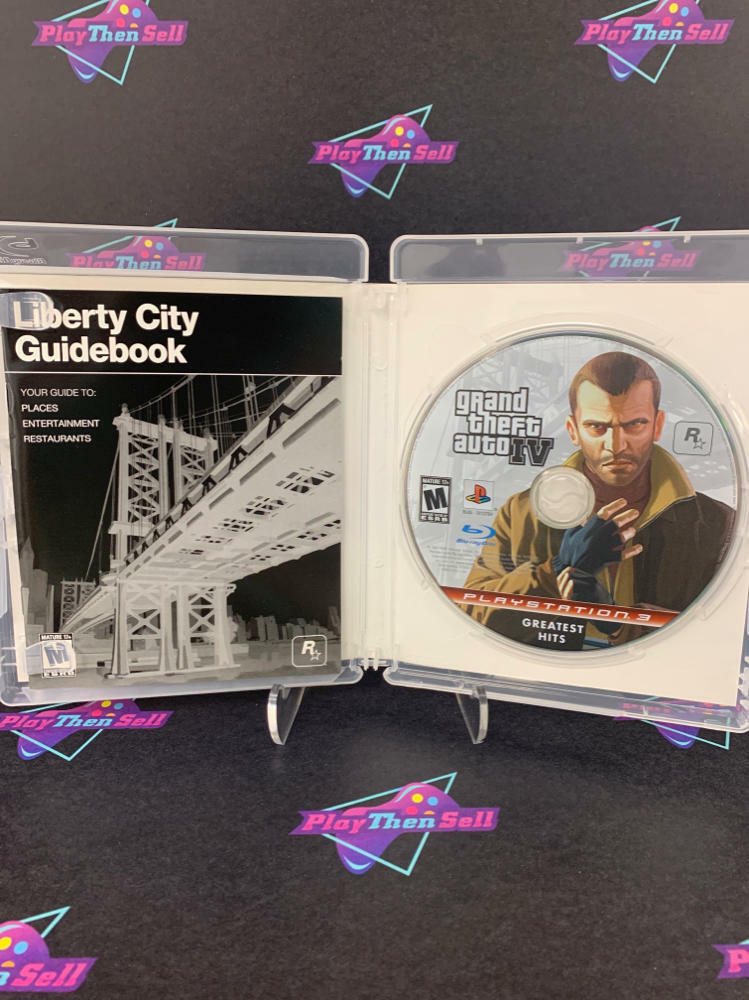 Grand Theft Auto IV (4) PS3 PlayStation 3 GH + Map Complete - Excellent