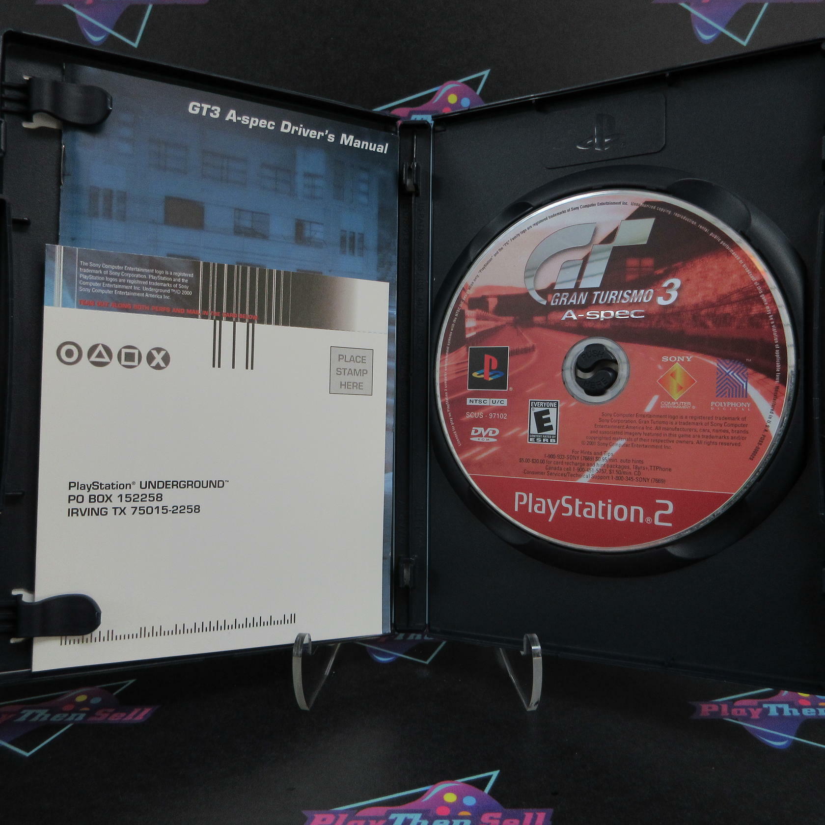 Gran Turismo 3 A-spec PS2 PlayStation 2 GH + Reg Card Complete - Excellent