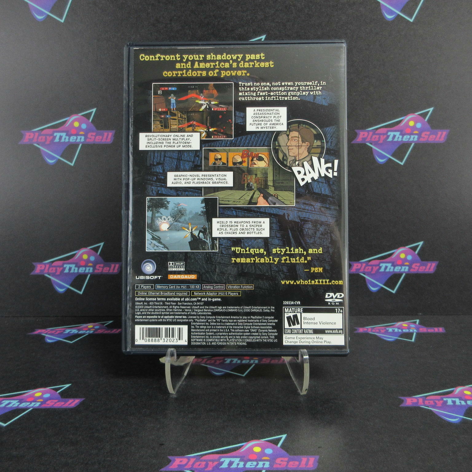 XIII PS2 PlayStation 2 + Reg Card Complete - Excellent