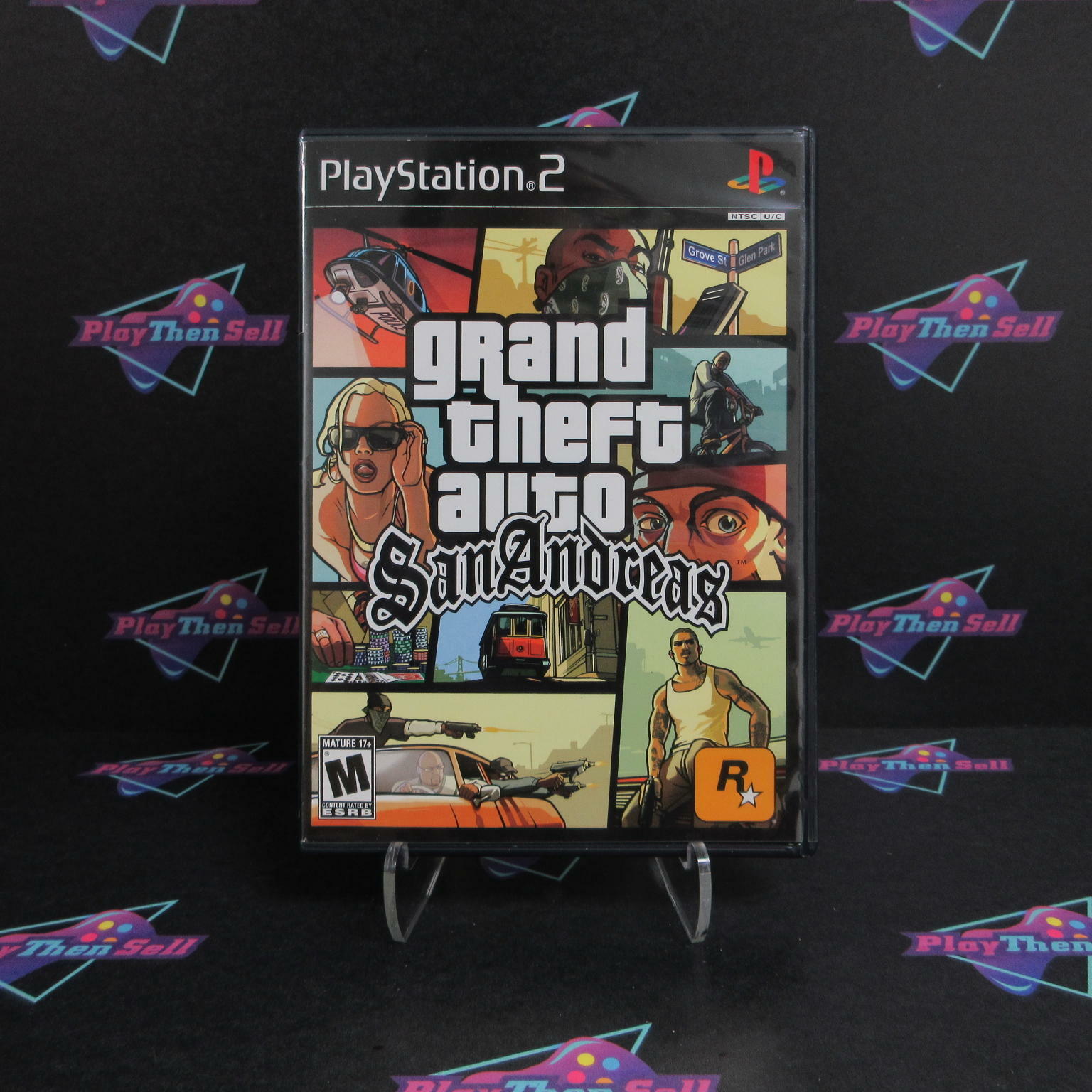 Grand Theft Auto San Andreas PS2 PlayStation 2 + Map Complete - Excellent