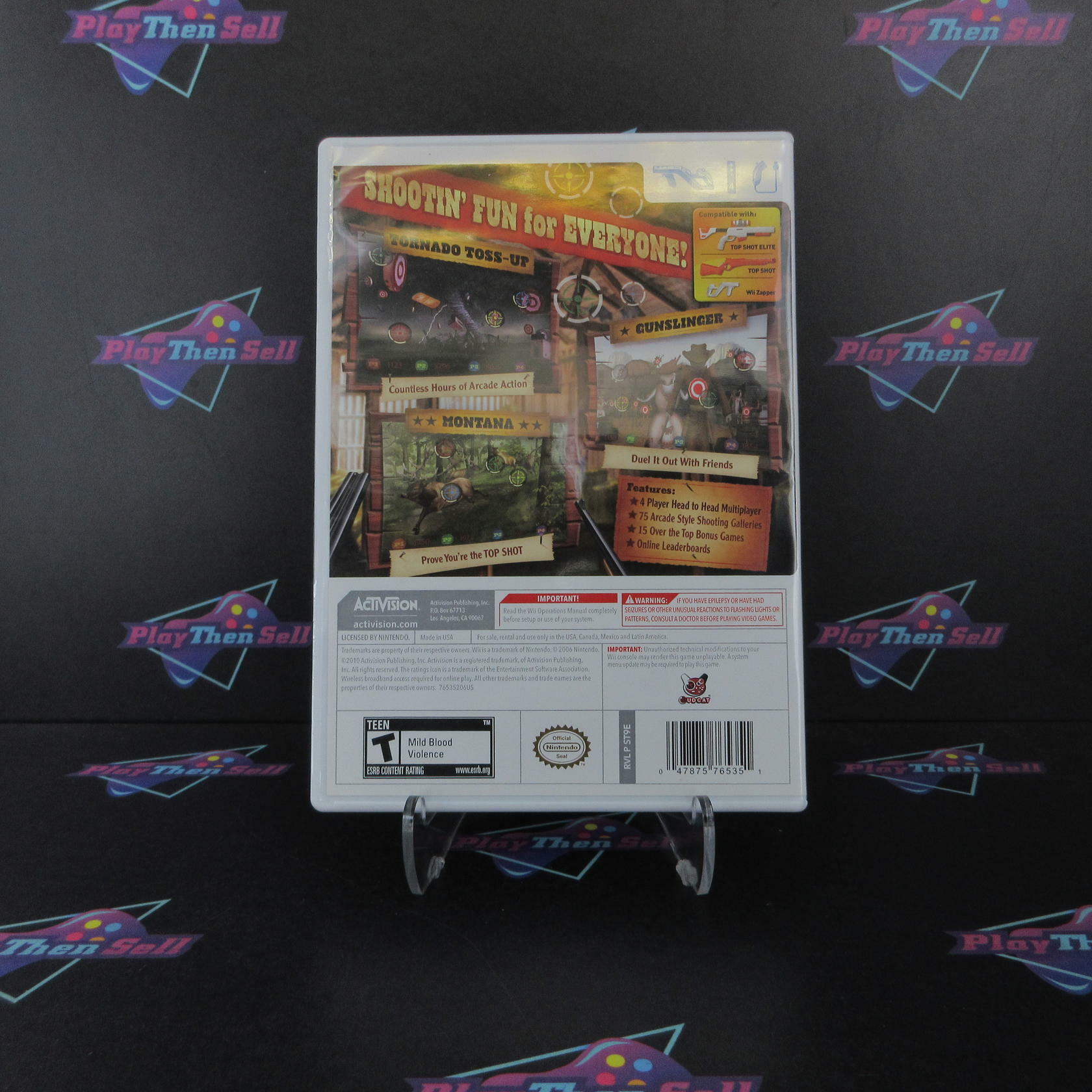 Top Shot Arcade Nintendo Wii Complete - Excellent