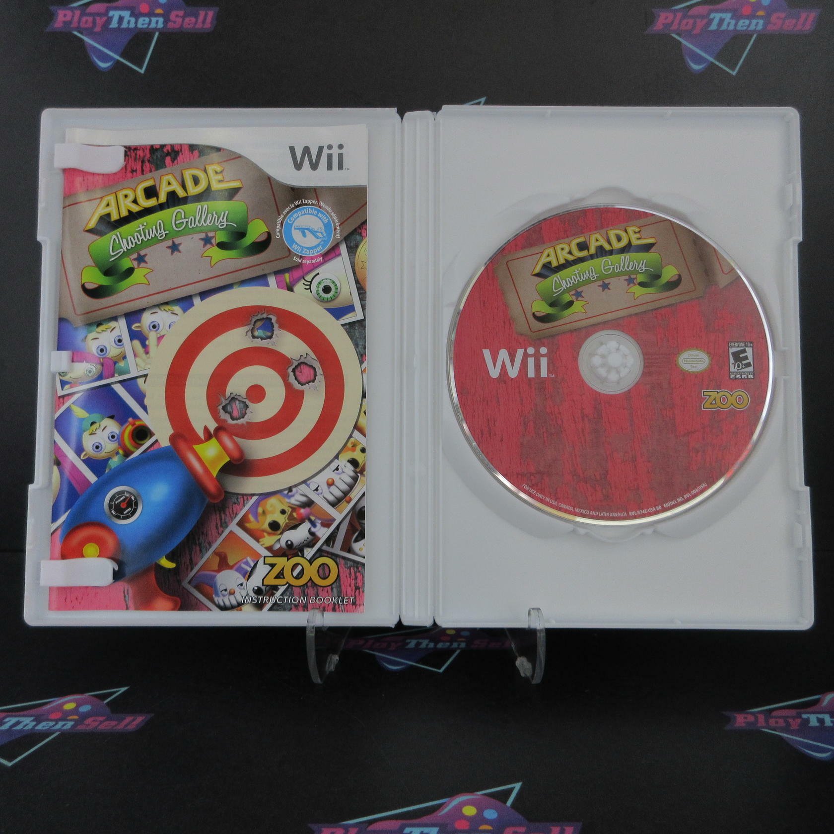 Arcade Shooting Gallery Nintendo Wii Complete - Excellent