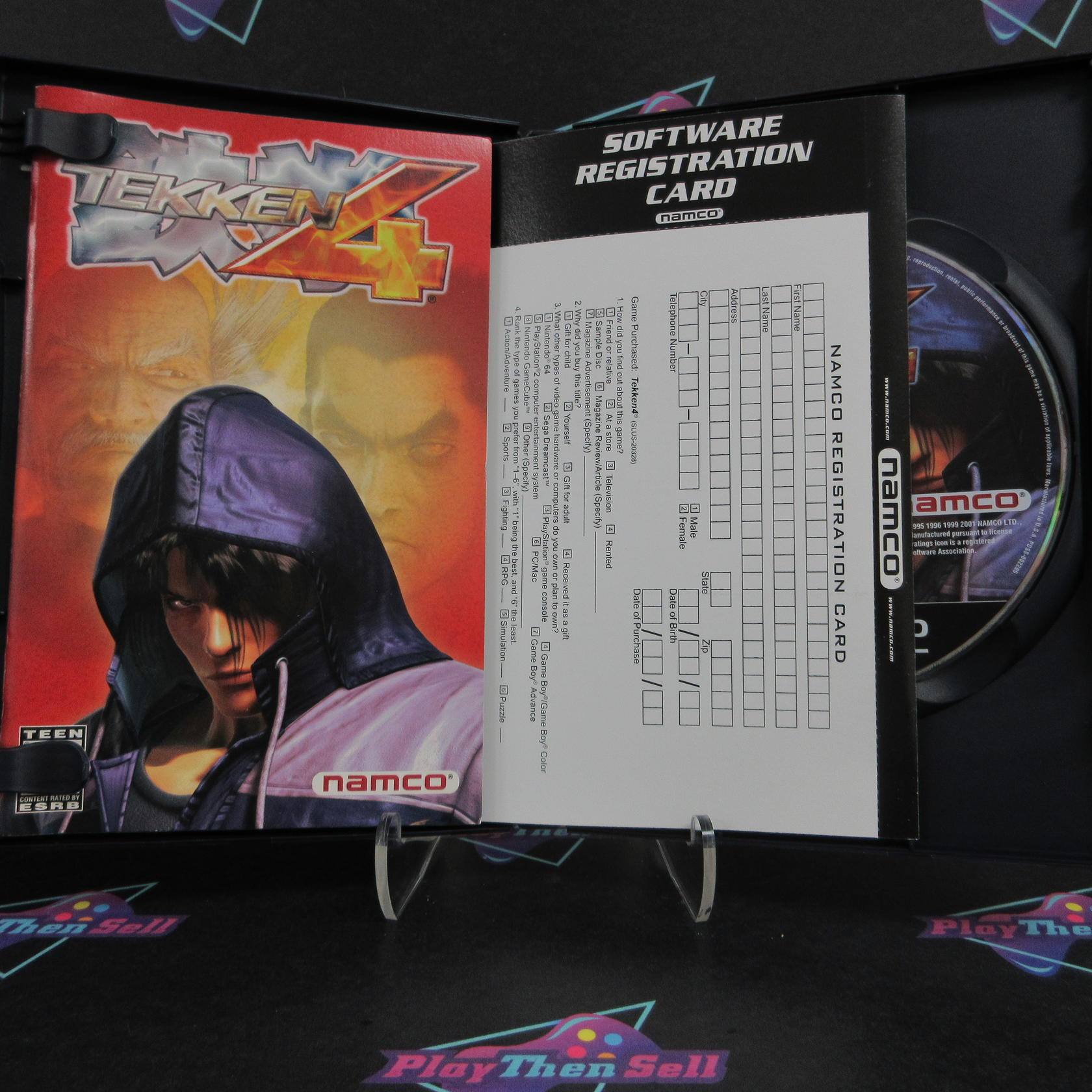 Tekken 4 PS2 PlayStation 2 + Reg Card Complete - Excellent