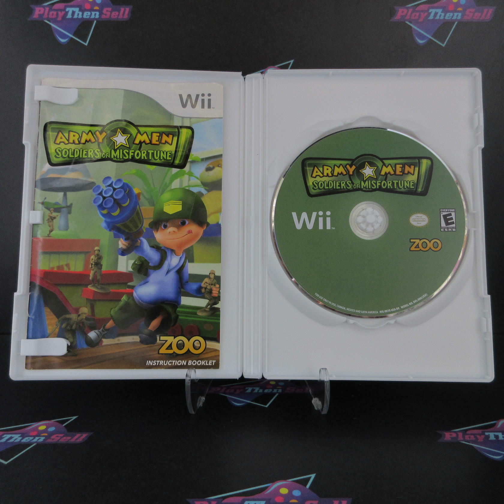Army Men Soldiers of Misfortune Nintendo Wii Complete - Excellent