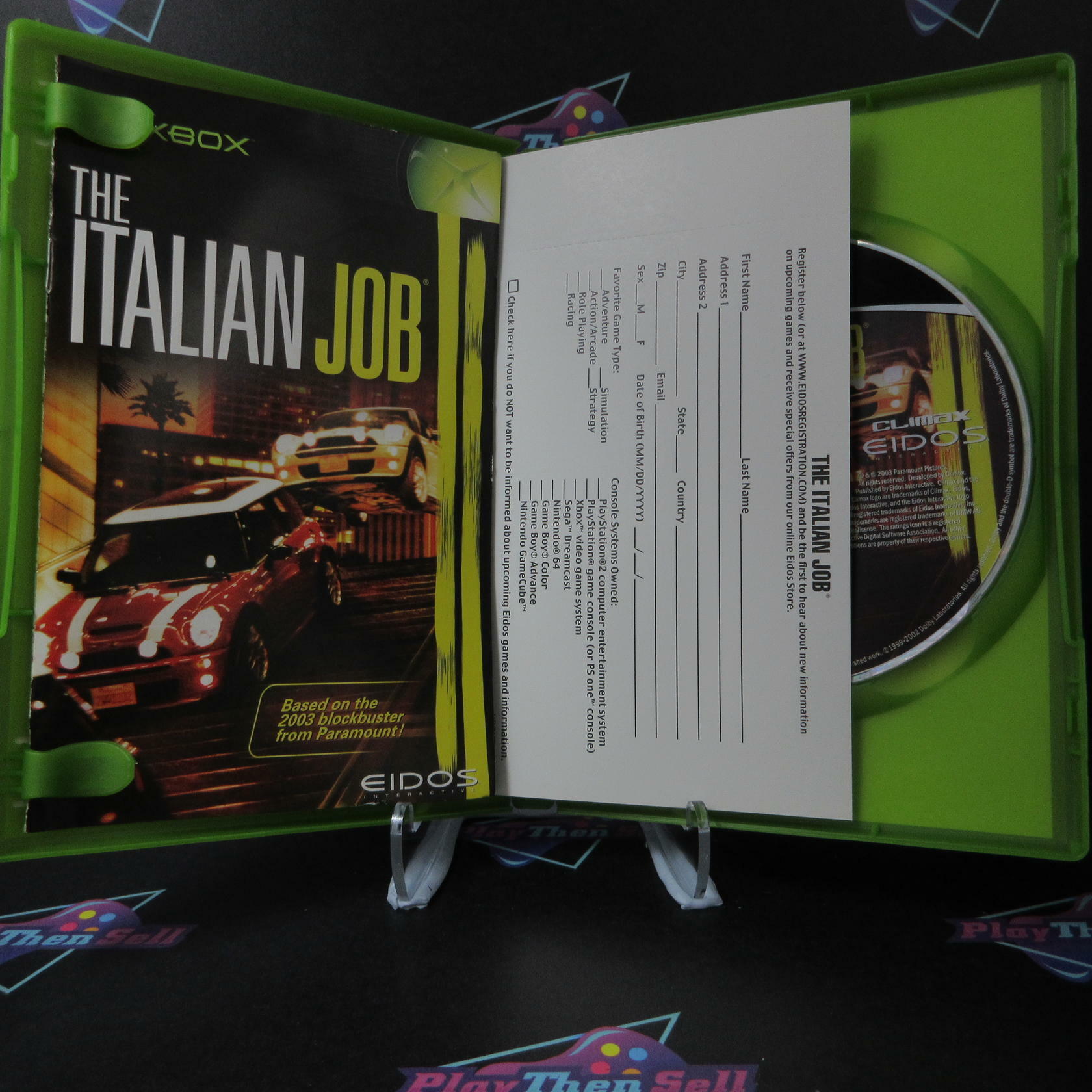 Italian Job Xbox + Reg Card Complete - Refurbished