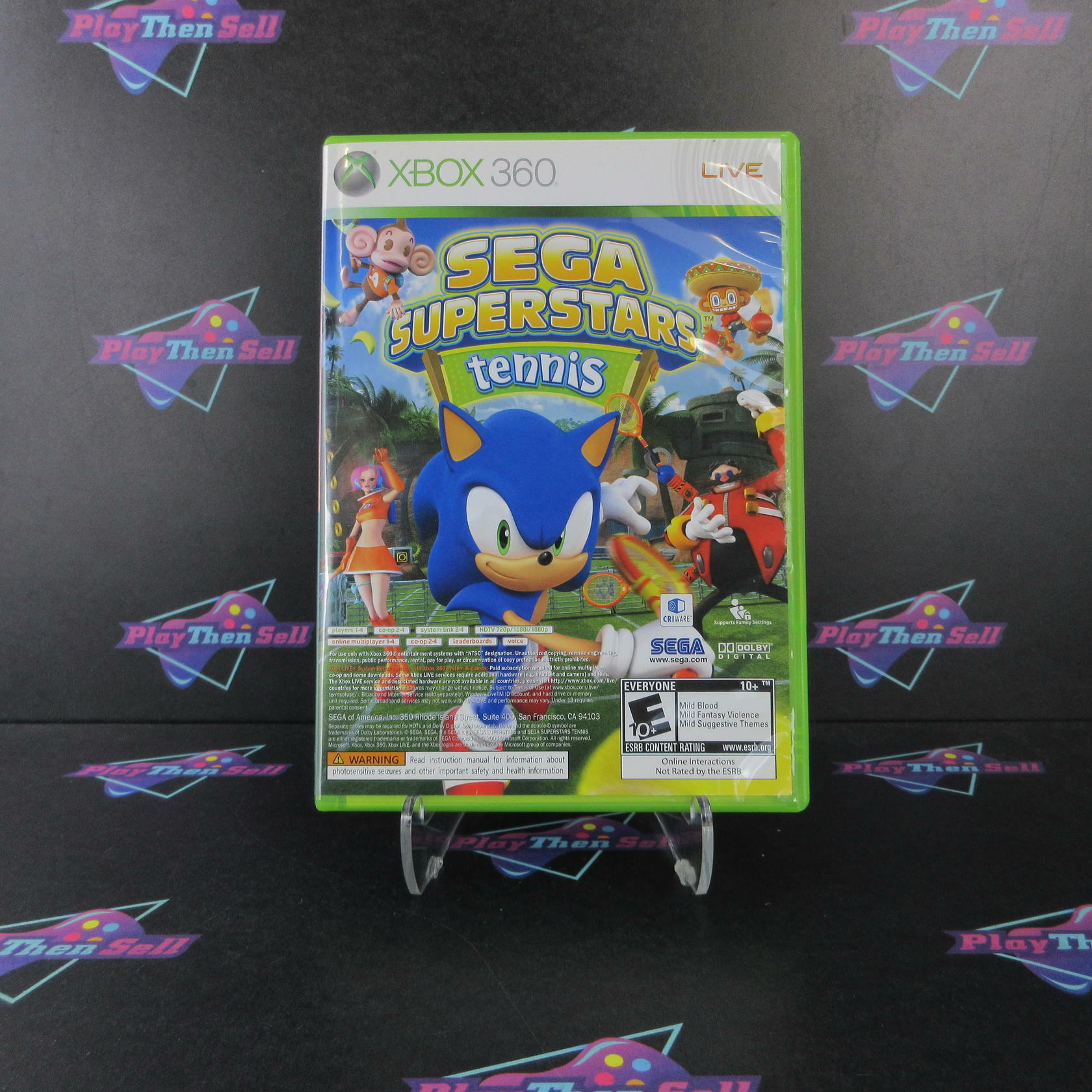 Sega Superstars Tennis / Xbox Arcade Xbox 360 Complete - Excellent