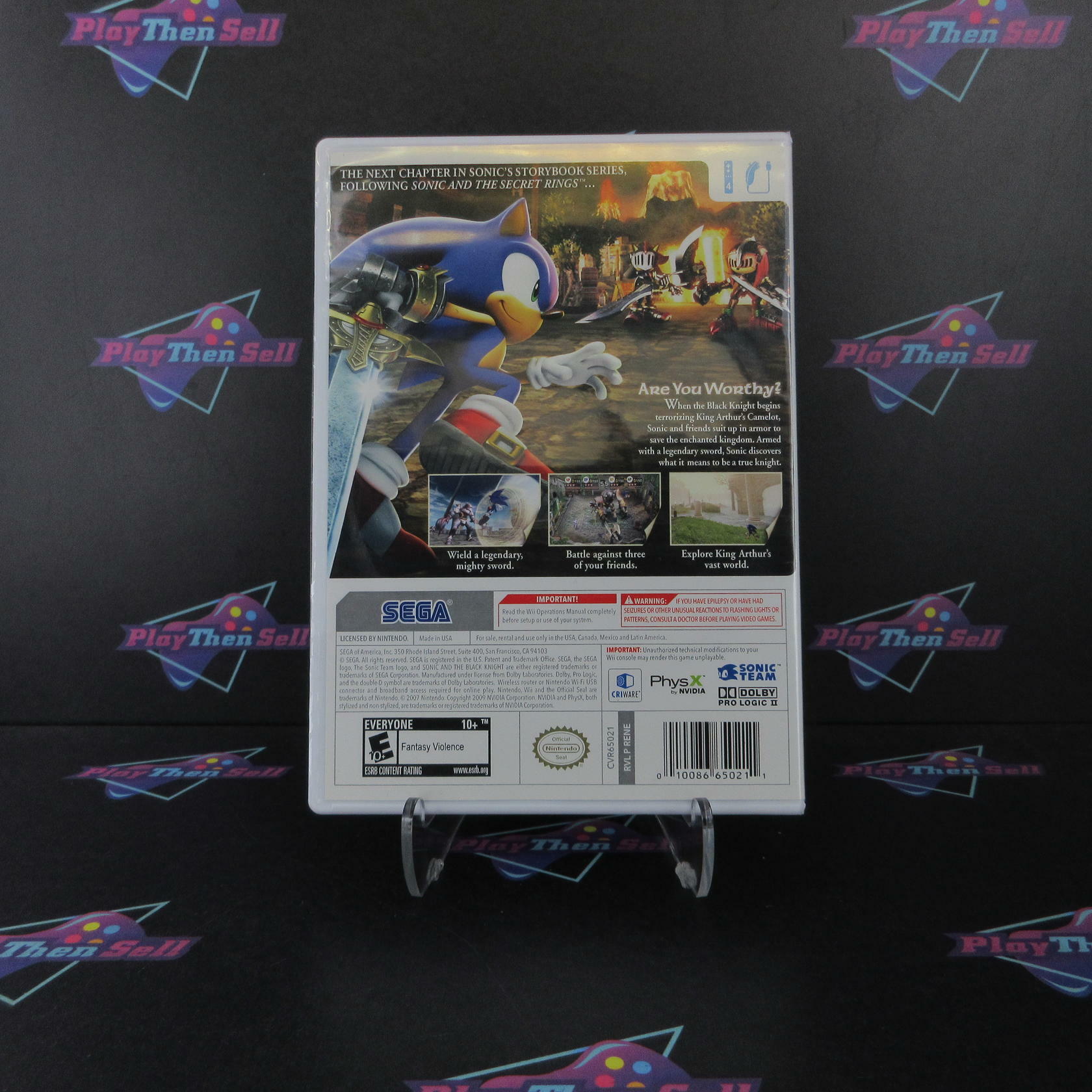 Sonic and the Black Knight Nintendo Wii Complete - Excellent