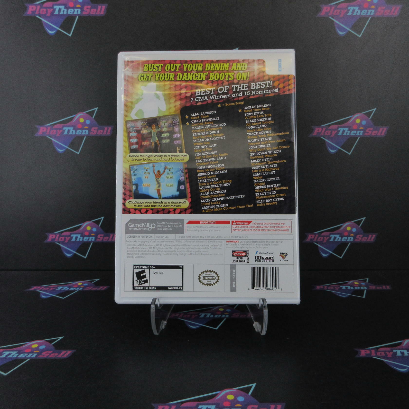 Country Dance 30 Chart-Topping Hits Nintendo Wii Complete - Excellent