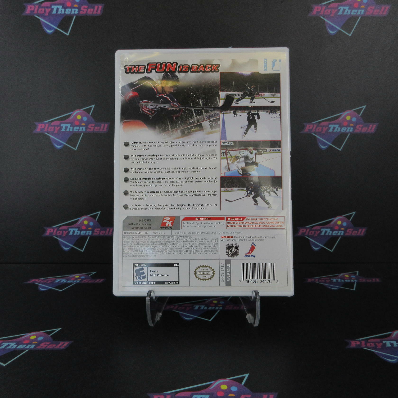 NHL 2K9 Nintendo Wii Complete - Excellent