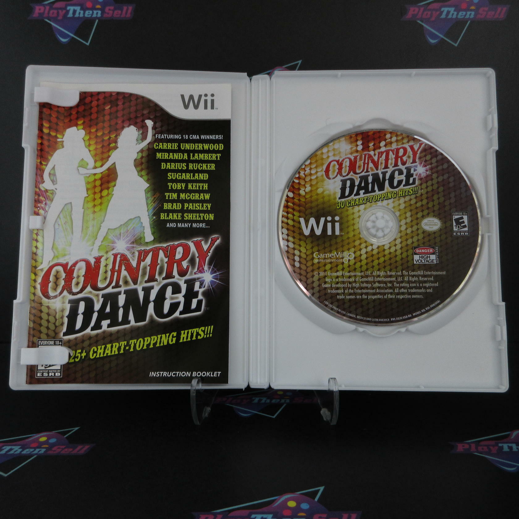 Country Dance 30 Chart-Topping Hits Nintendo Wii Complete - Excellent