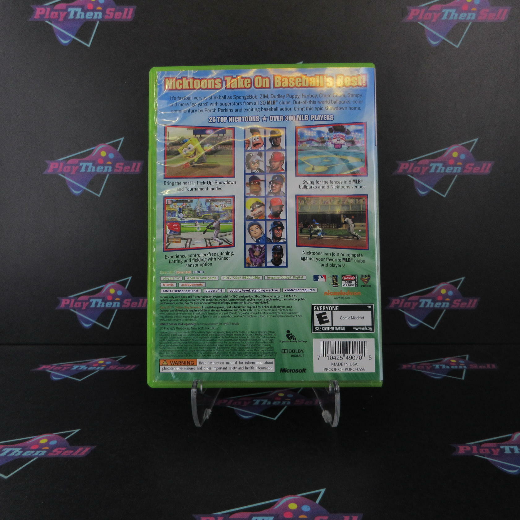 Nicktoons MLB Xbox 360 Complete - Excellent