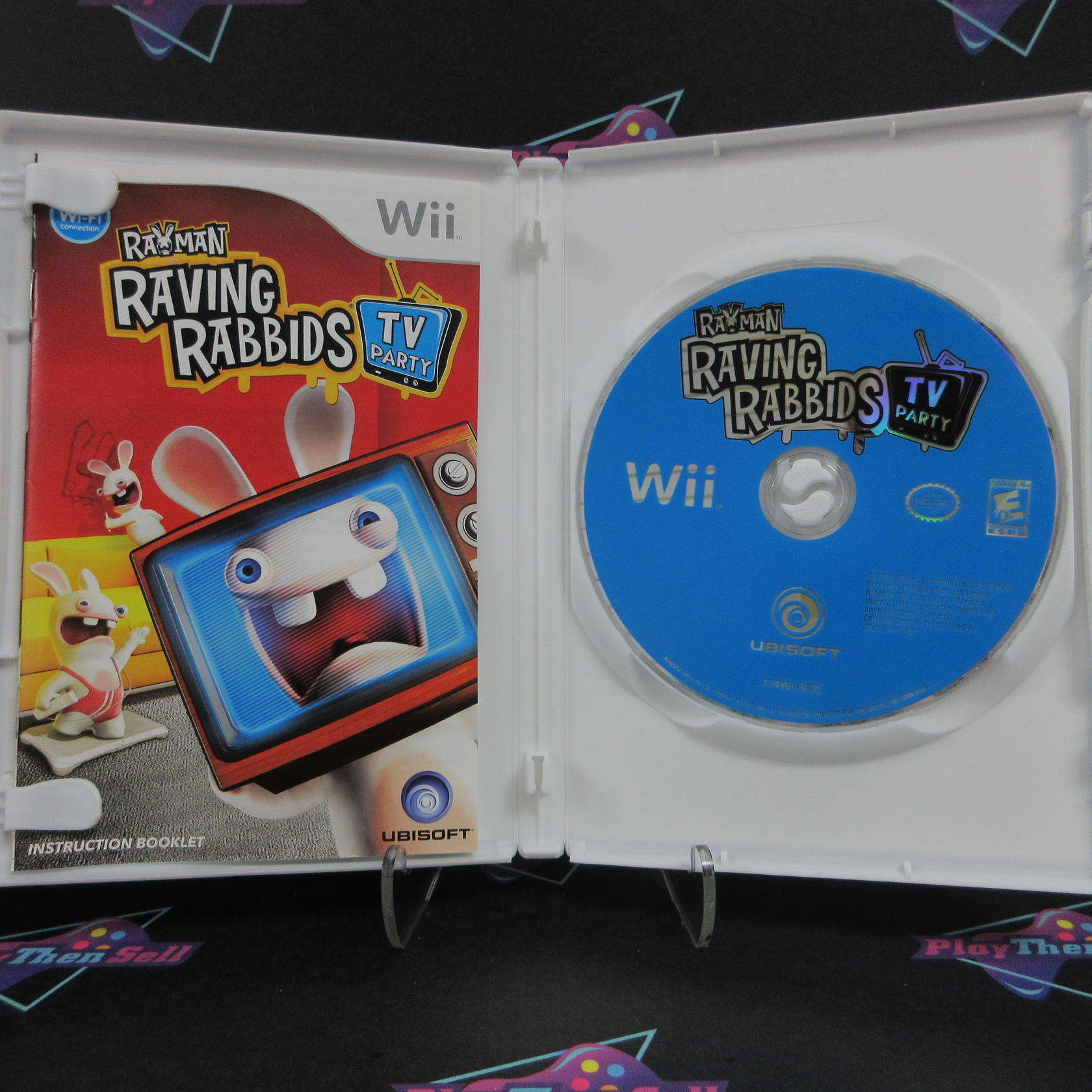 Rayman Raving Rabbids TV Party Nintendo Wii Complete - Excellent