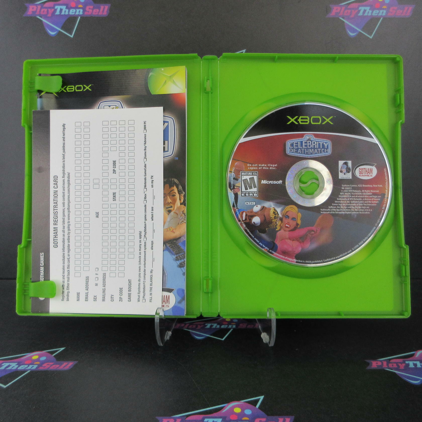 MTV Celebrity Deathmatch Xbox + Reg Card Complete - Refurbished