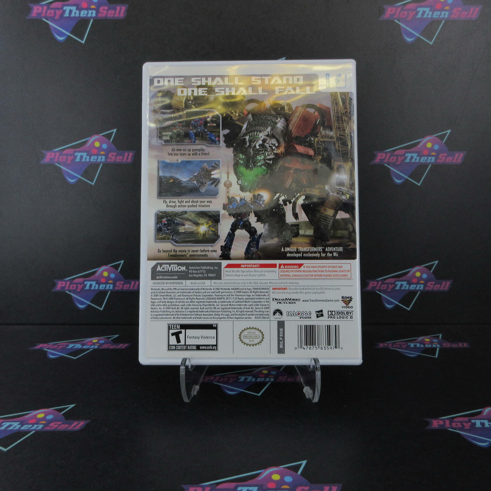 Transformers Revenge of the Fallen Nintendo Wii Complete - Excellent