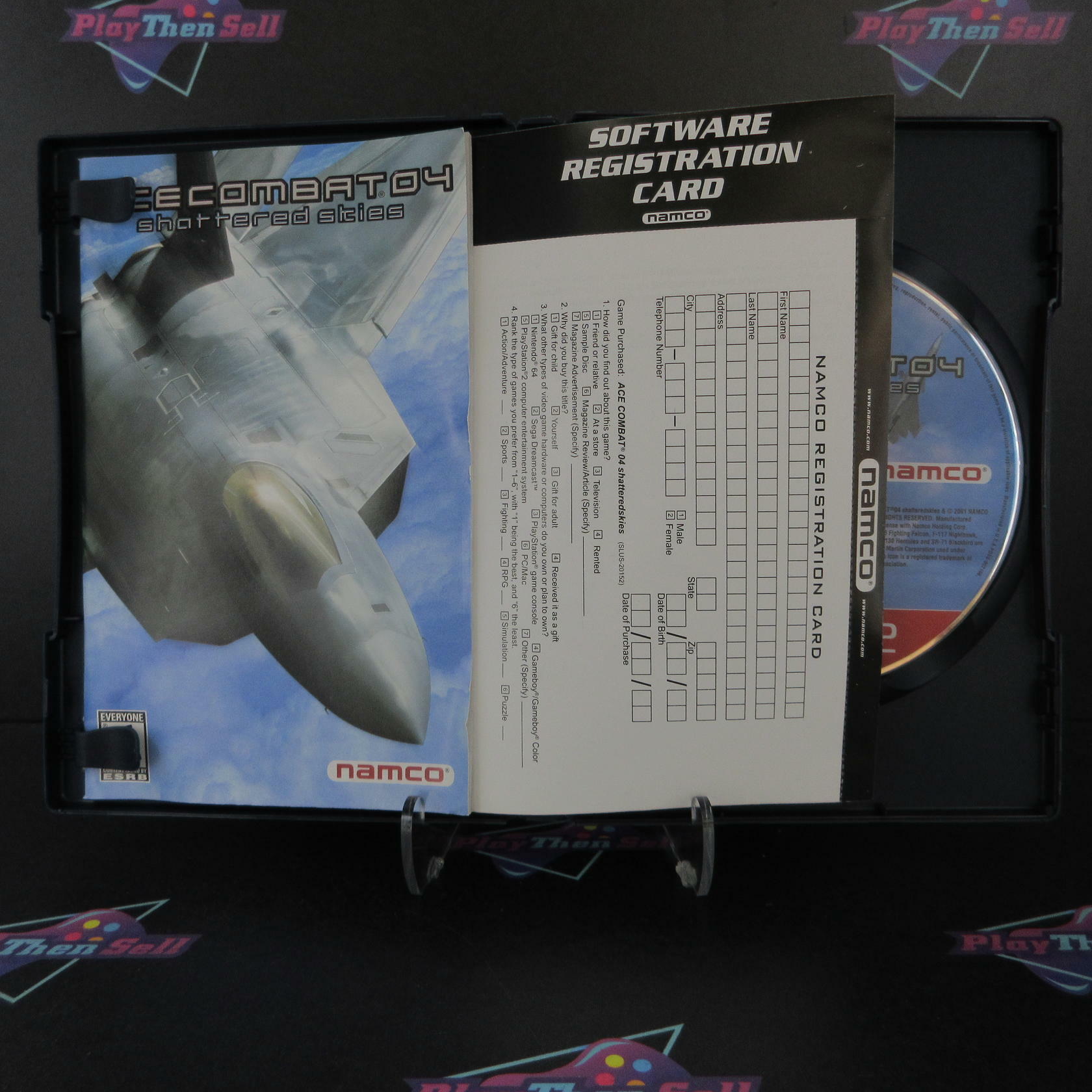 Ace Combat 4 Shattered Skies PlayStation 2 PS2 GH +Reg Card Complete - Refurbished