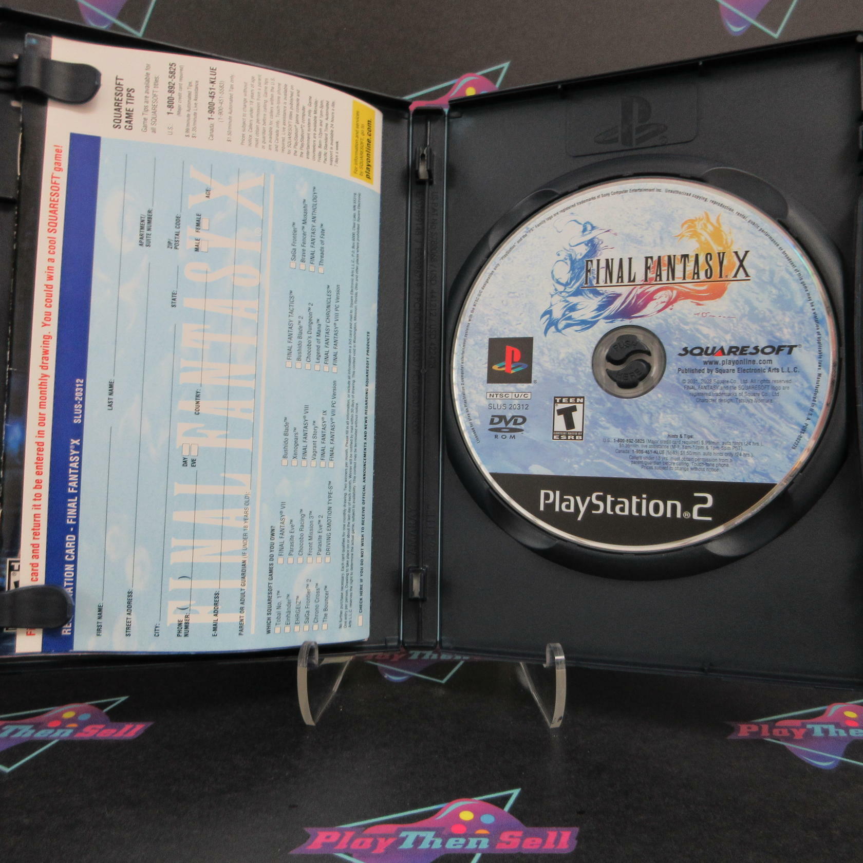 Final Fantasy X PS2 PlayStation 2 + Reg Card Complete - Excellent