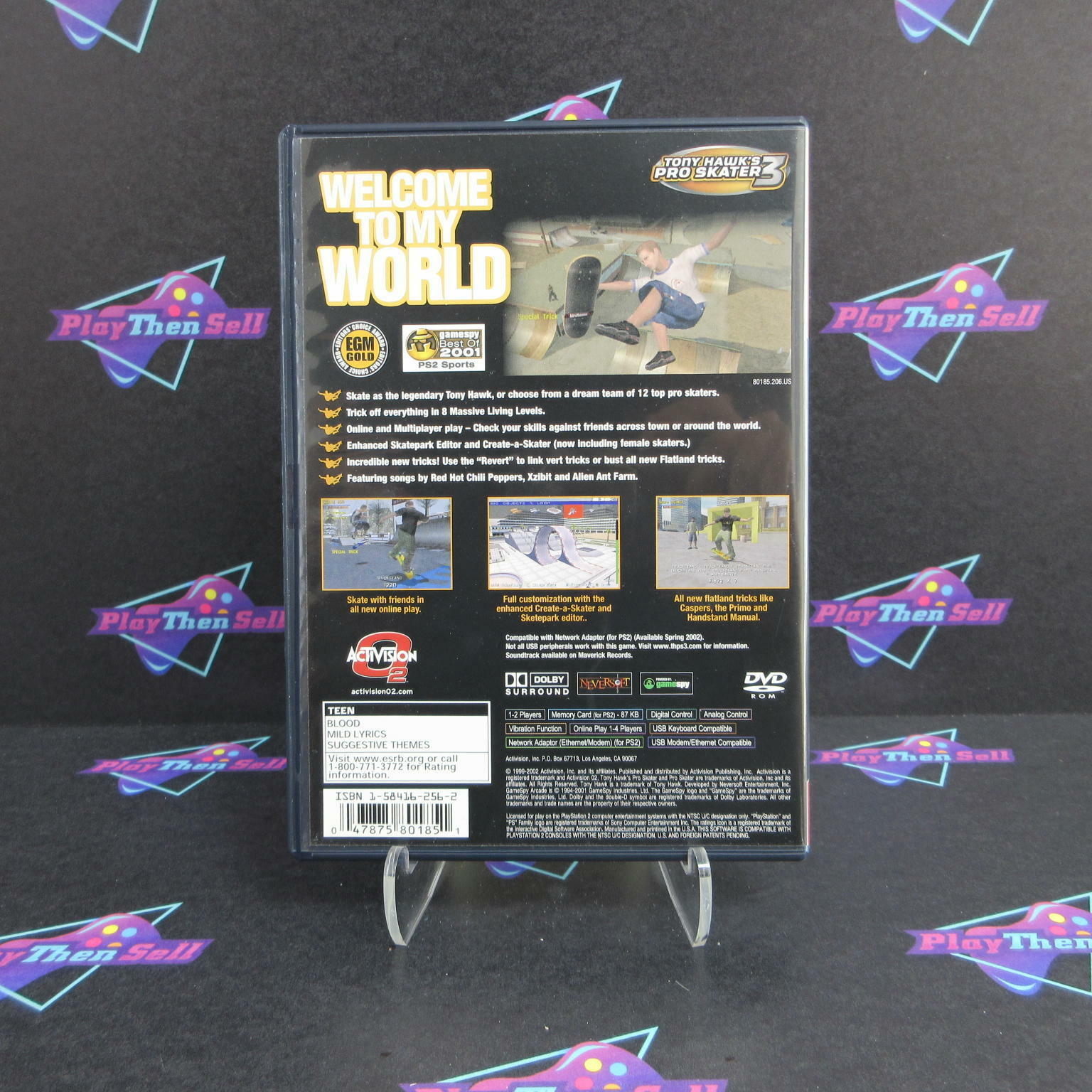Tony Hawk's Pro Skater 3 PS2 PlayStation 2 GH + Reg Card Complete - Excellent