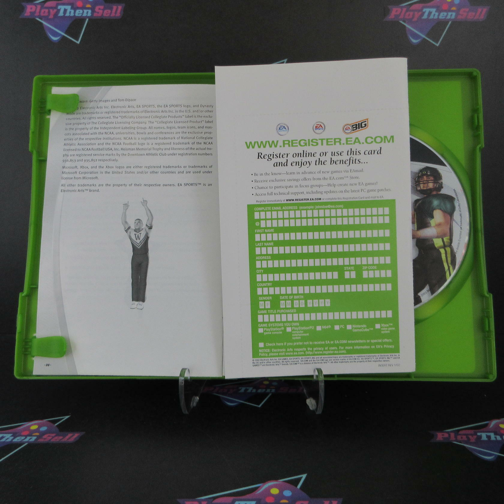 NCAA Football 2003 Xbox + Reg Card Complete - Refurbished