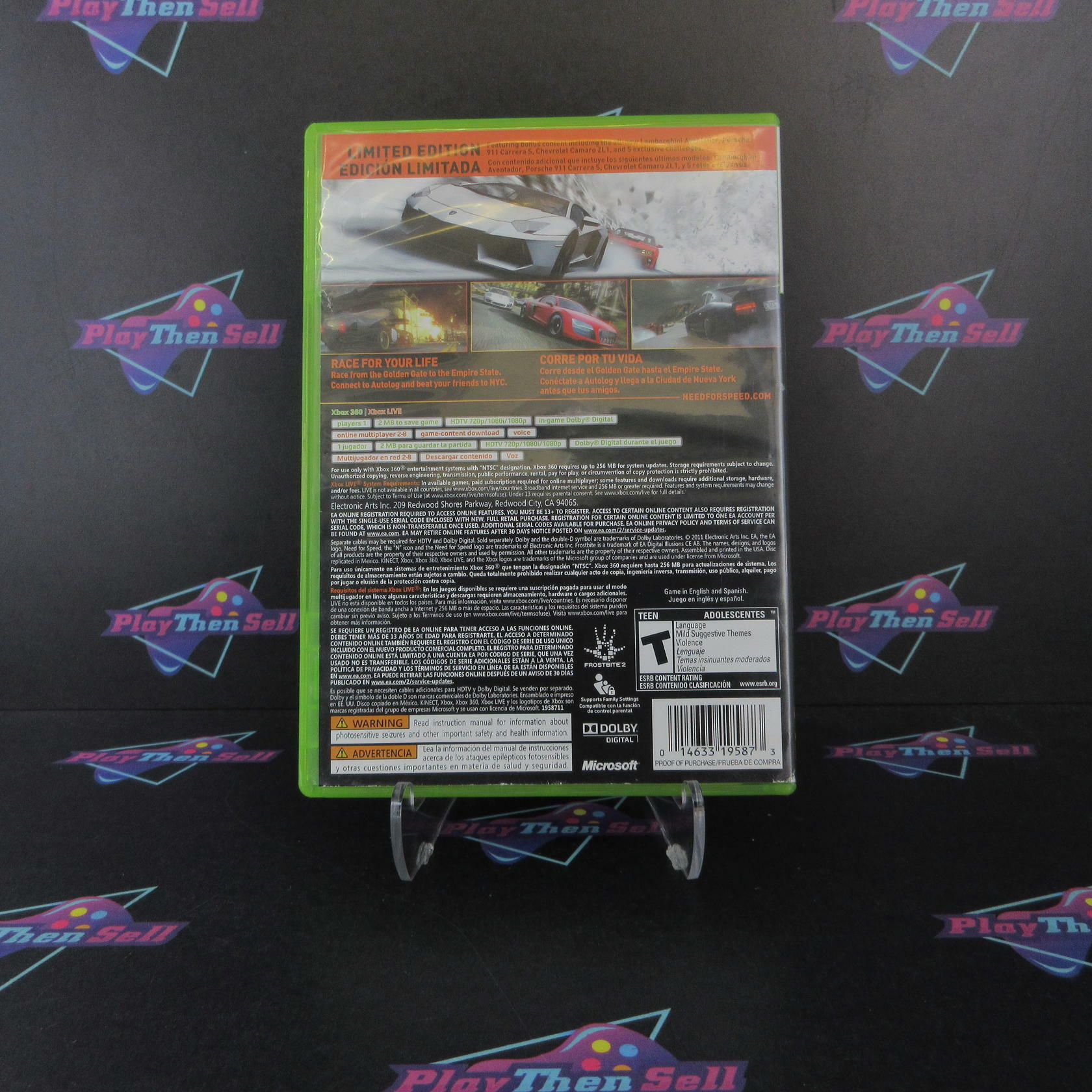 Need for Speed The Run Limited Edition Xbox 360 AD Complete CIB - Very Good