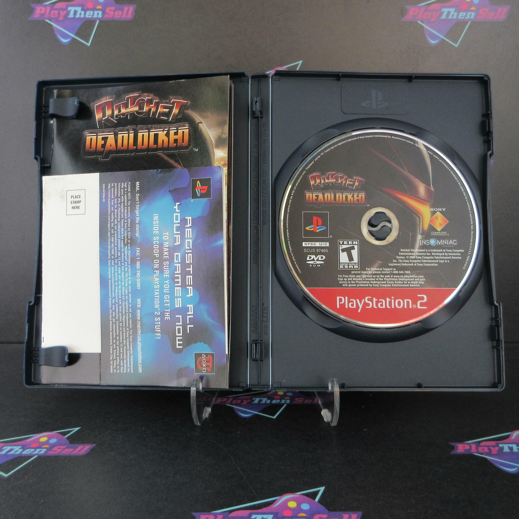 Ratchet Deadlocked PS2 PlayStation 2 GH + Reg Card Complete - Excellent