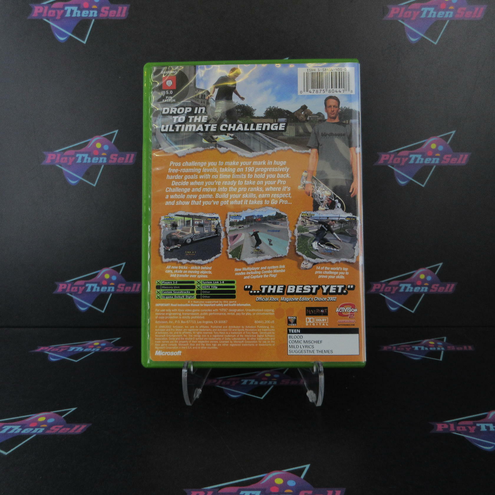 Tony Hawk's Pro Skater 4 PH Xbox + Reg Card Complete - Refurbished