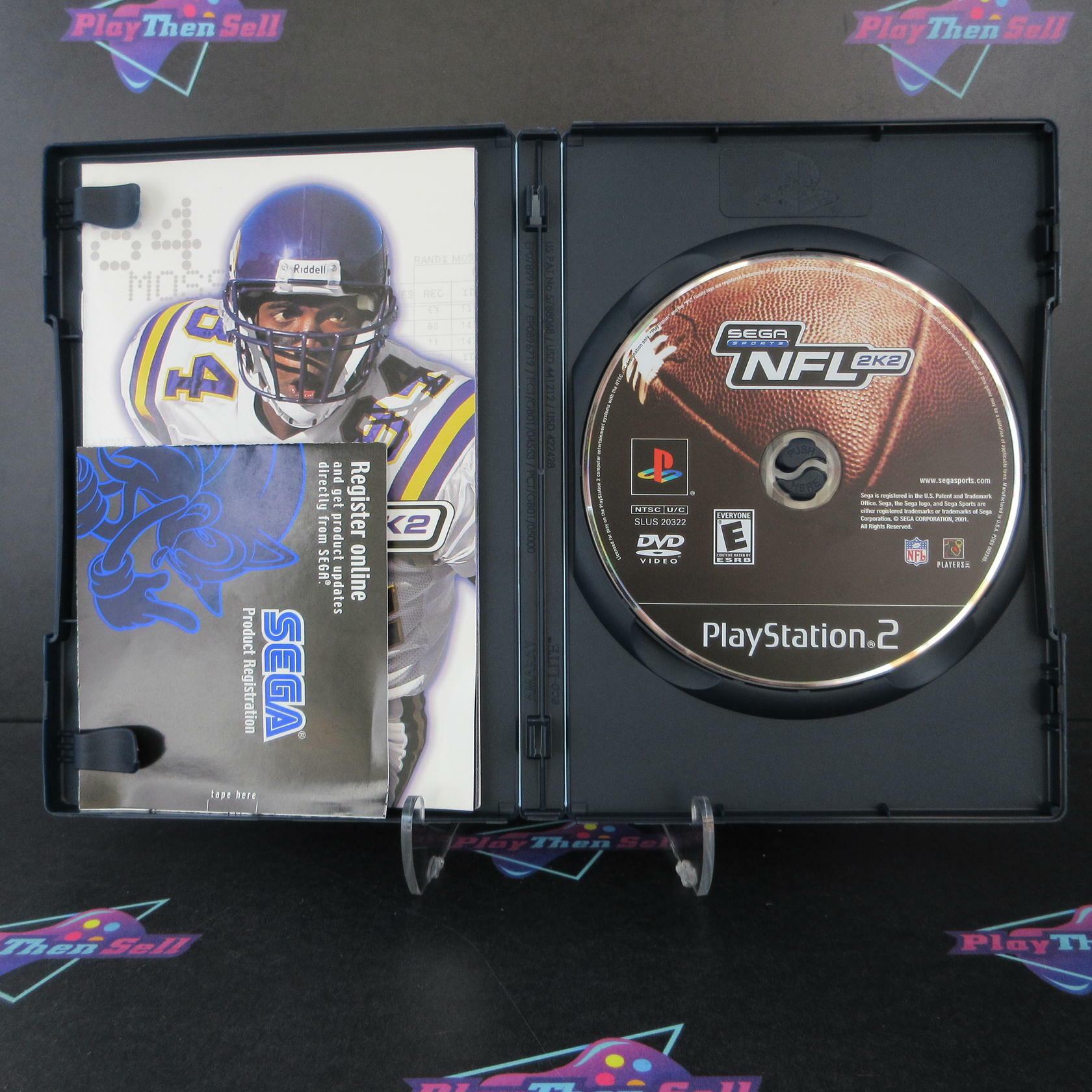 NFL 2K2 PS2 PlayStation 2 + Reg Card Complete - Excellent