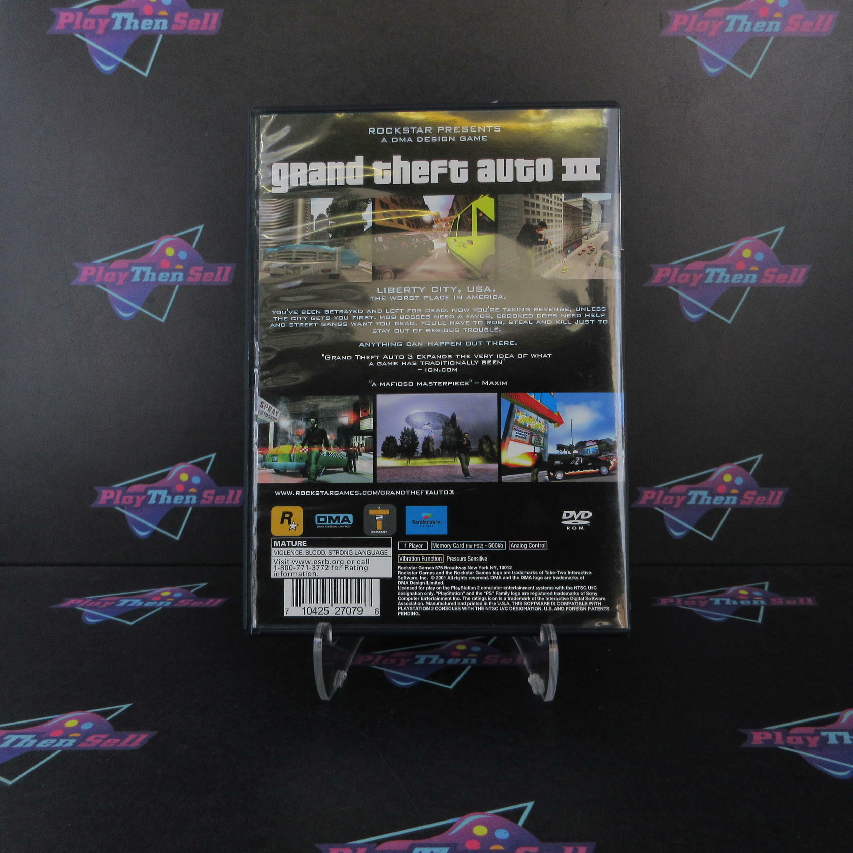 Grand Theft Auto III 3 PS2 PlayStation 2 + Map Complete - Excellent