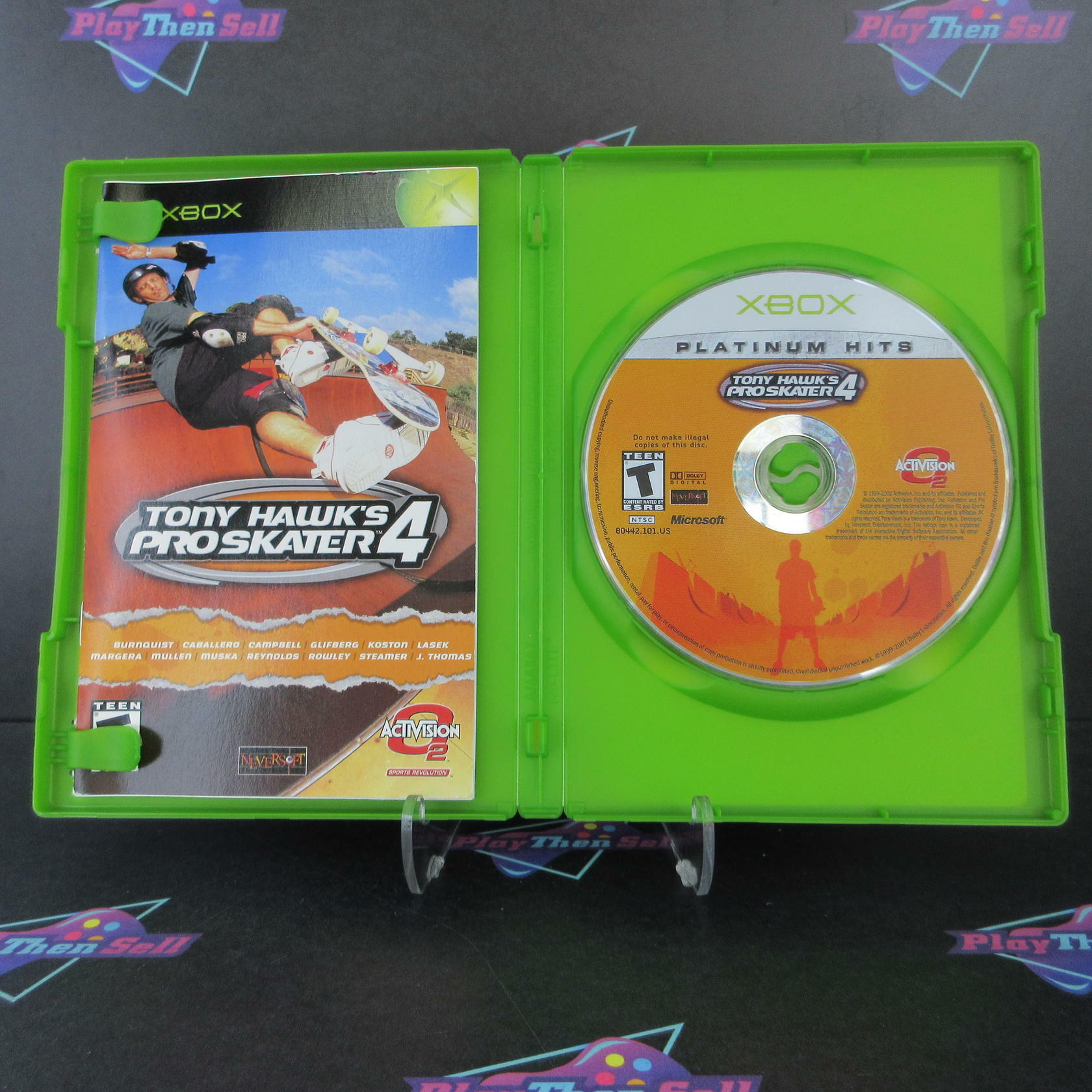 Tony Hawk's Pro Skater 4 PH Xbox + Reg Card Complete - Refurbished