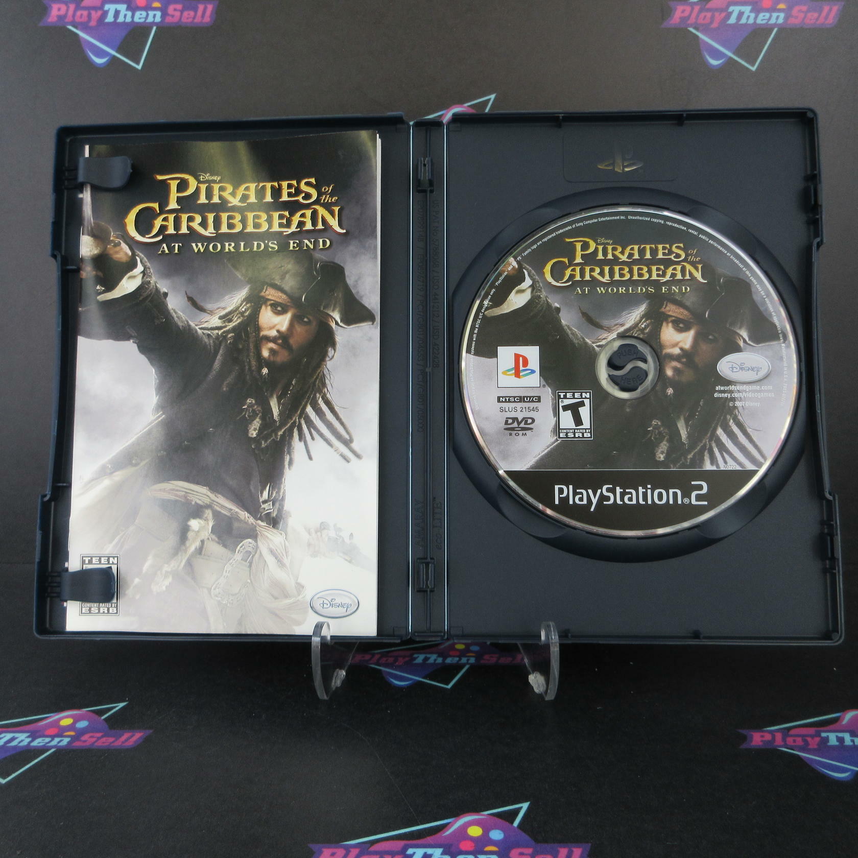 Pirates of the Caribbean At World's End PS2 + Reg / Movie Ticket CIB - Excellent
