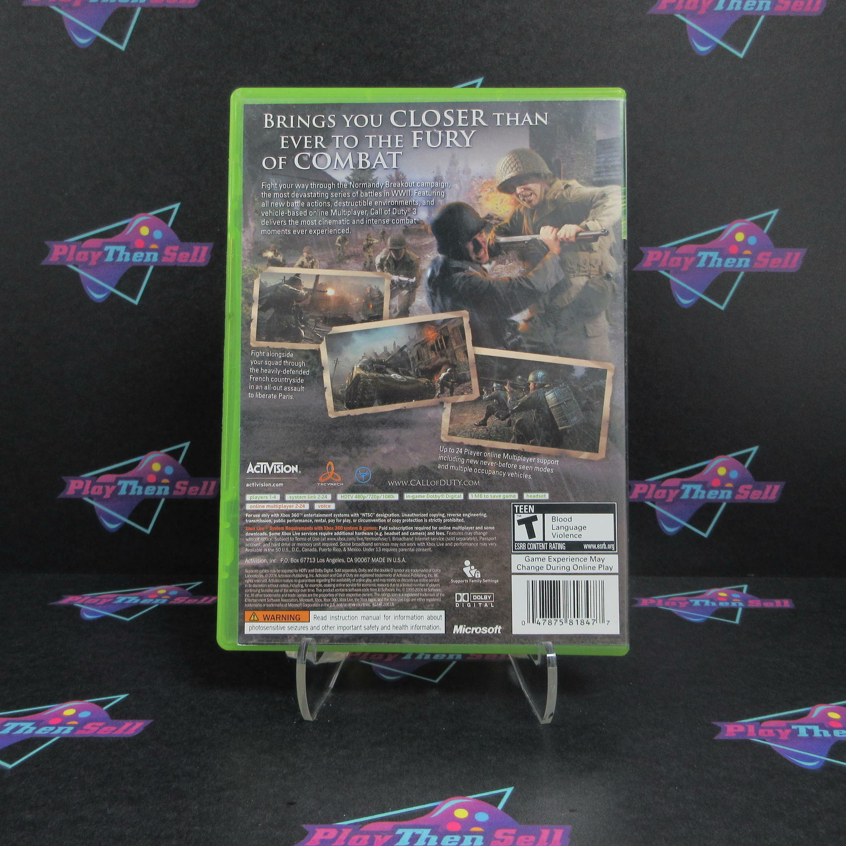 Call of Duty 2 Xbox 360 AD Complete CIB - Very Good