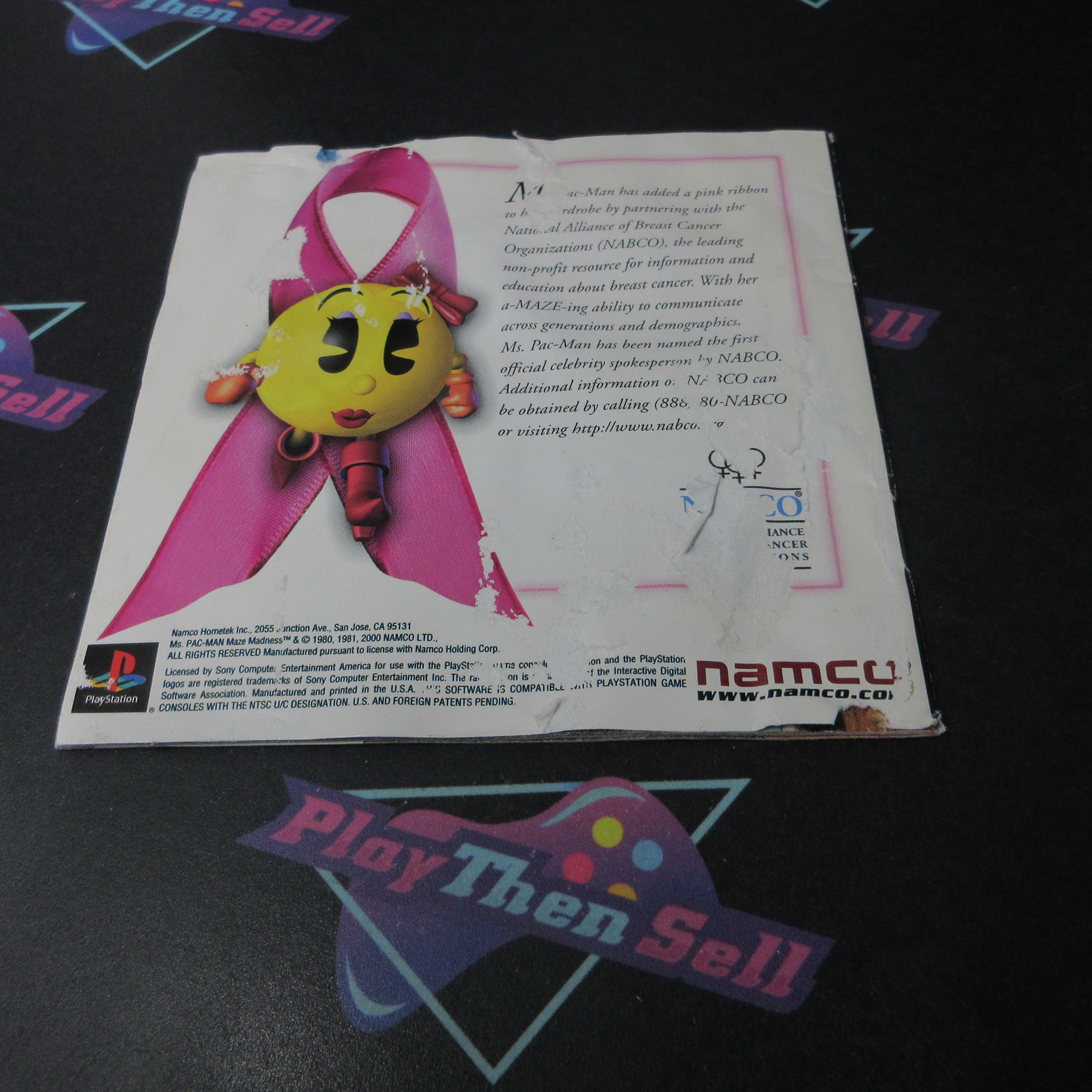 Ms. Pac-Man Maze Madness + Reg Card PS1 PlayStation 1 MD Complete CIB - Very Good