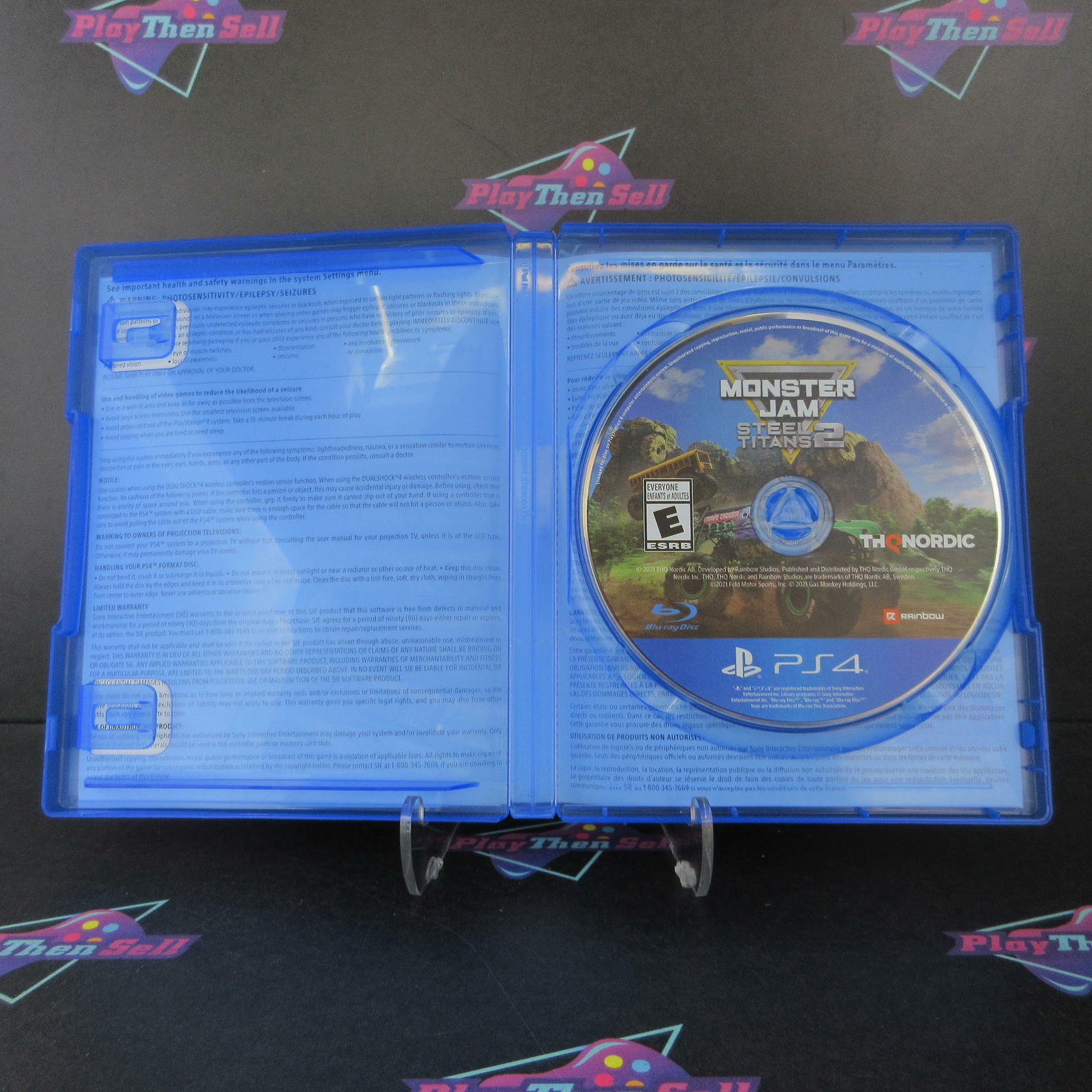 Monster Jam Steel Titans 2 PS4 PlayStation 4 AD Complete CIB - Very Good