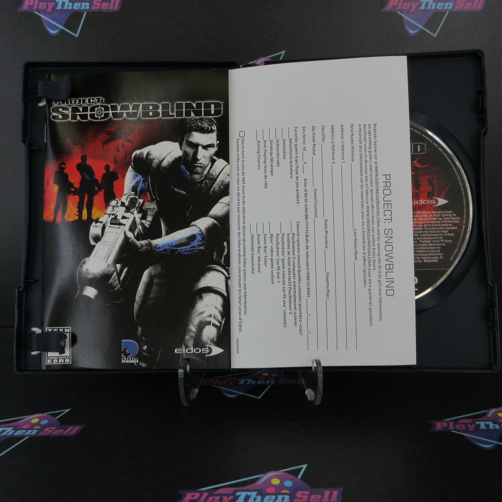 Project Snowblind PS2 PlayStation 2 AD + Reg Card Complete - Very Good