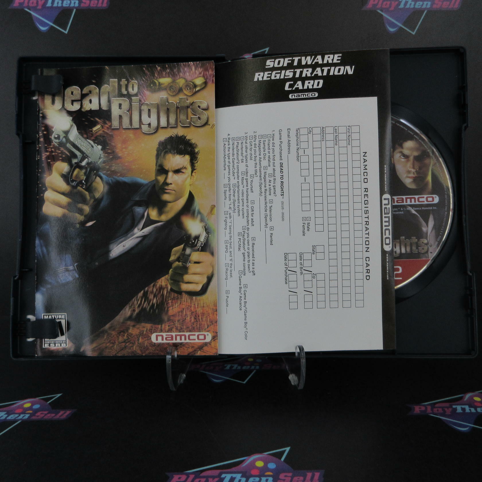 Dead to Rights PS2 PlayStation 2 GH Disc AD + Reg Card Complete CIB - Very Good