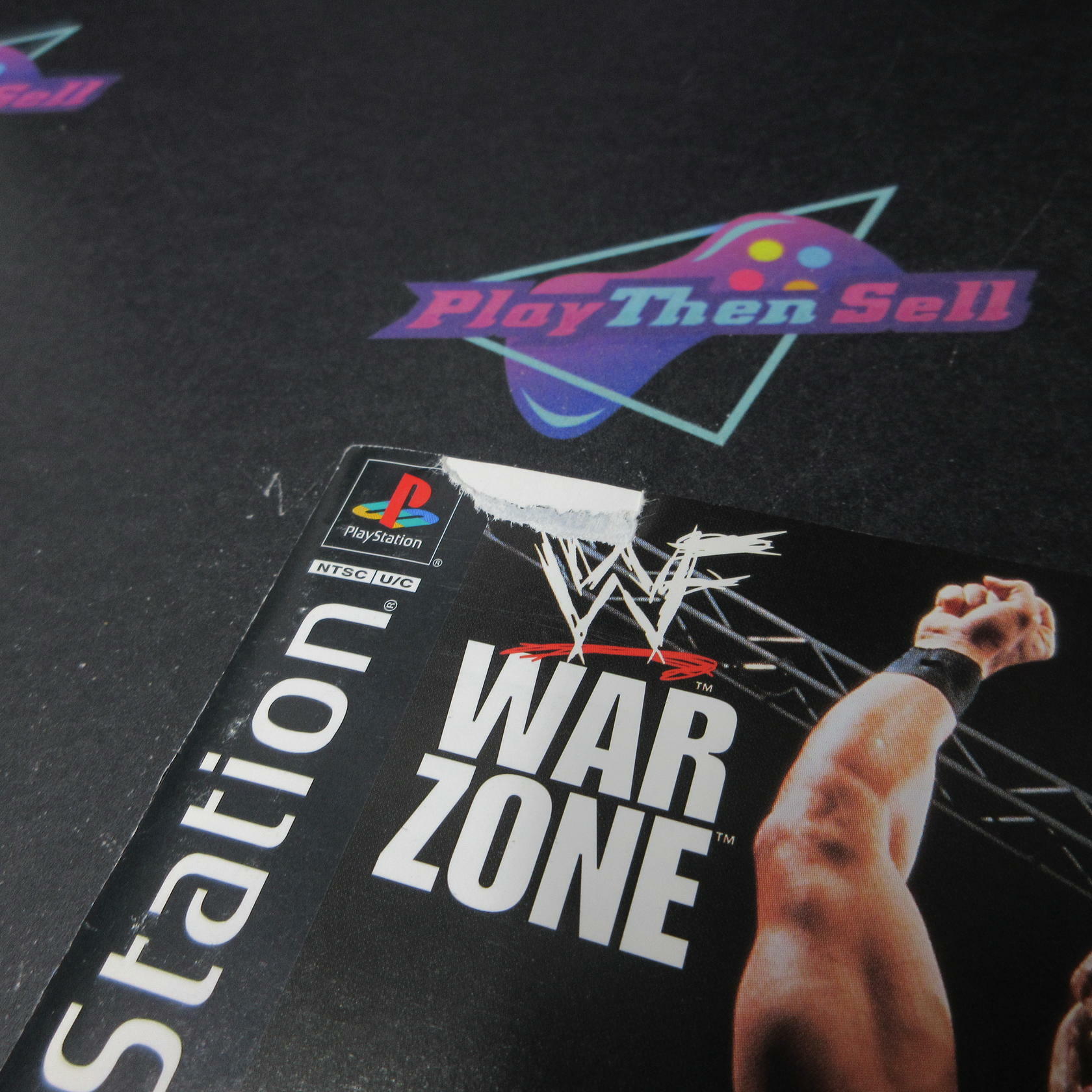 WWF Warzone PS1 PlayStation 1 MD + Reg Card Complete CIB - Very Good