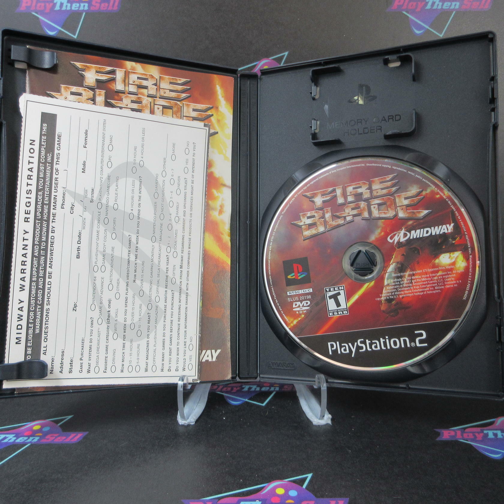 Fireblade + Reg Card PS2 PlayStation 2 AD Complete CIB - Very Good