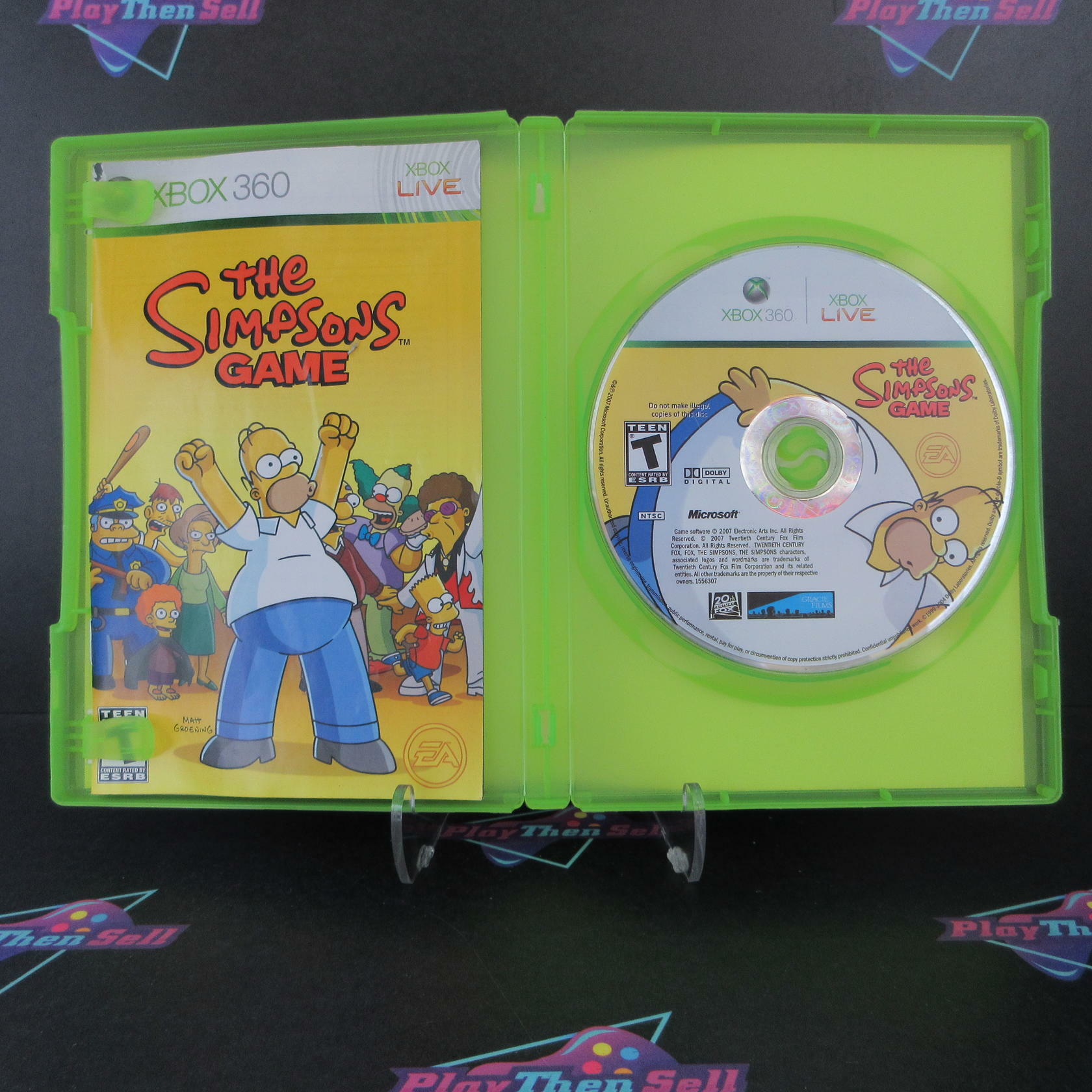 The Simpsons Game Xbox 360 MD Complete CIB - Very Good