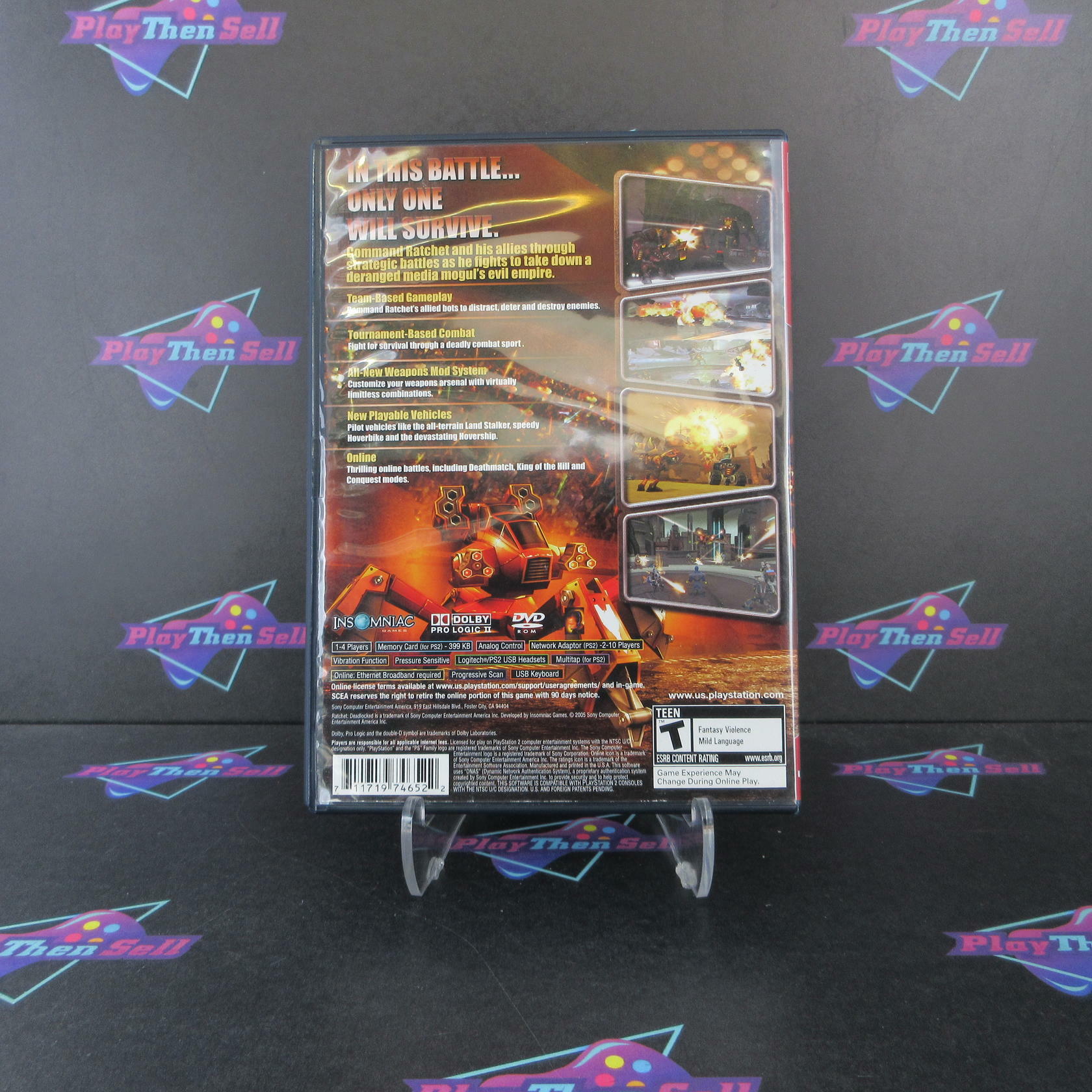 Ratchet Deadlocked PS2 PlayStation 2 GH + Reg Card Complete - Excellent
