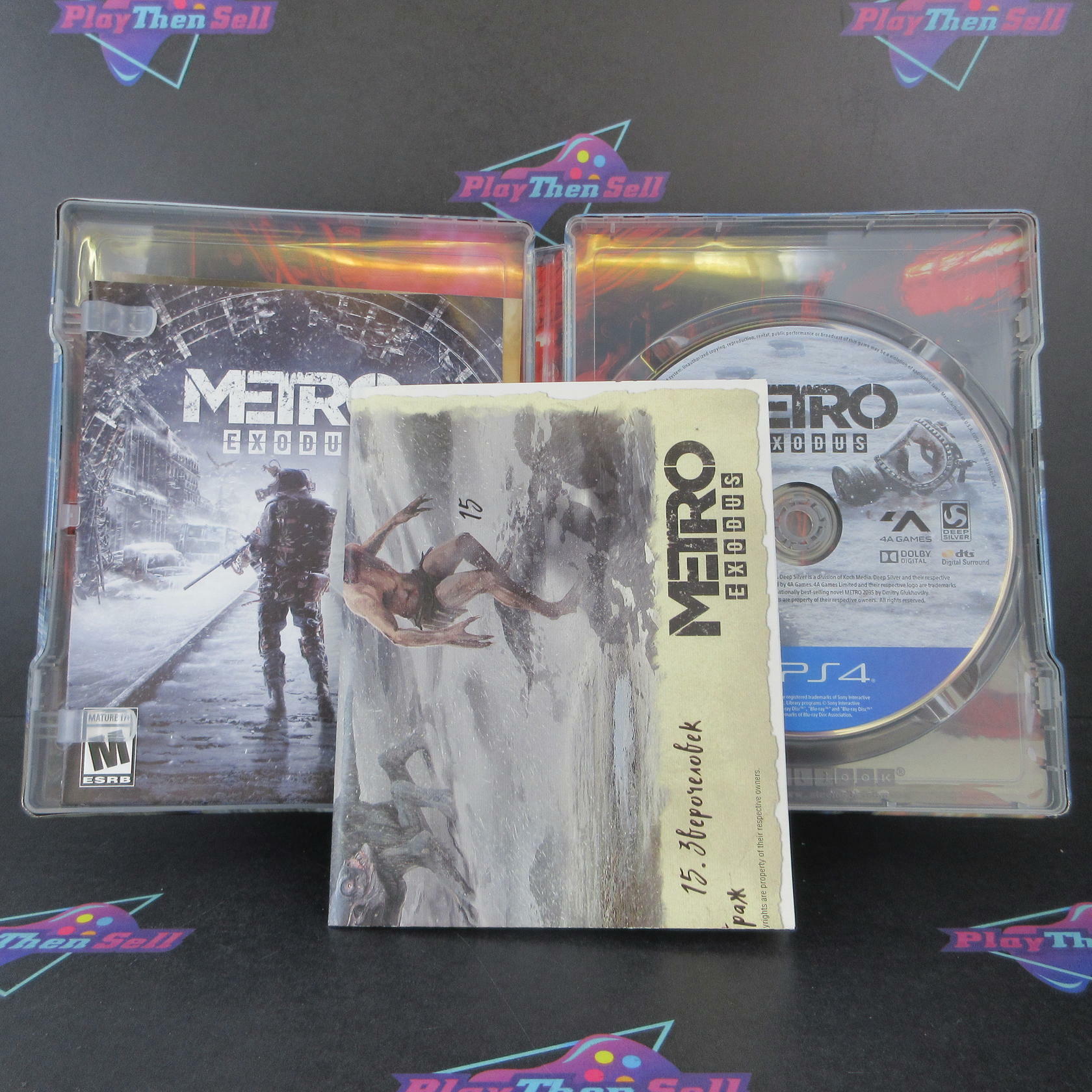 Metro Exodus Aurora Limited Edition PS4 PlayStation 4 + Map - Excellent