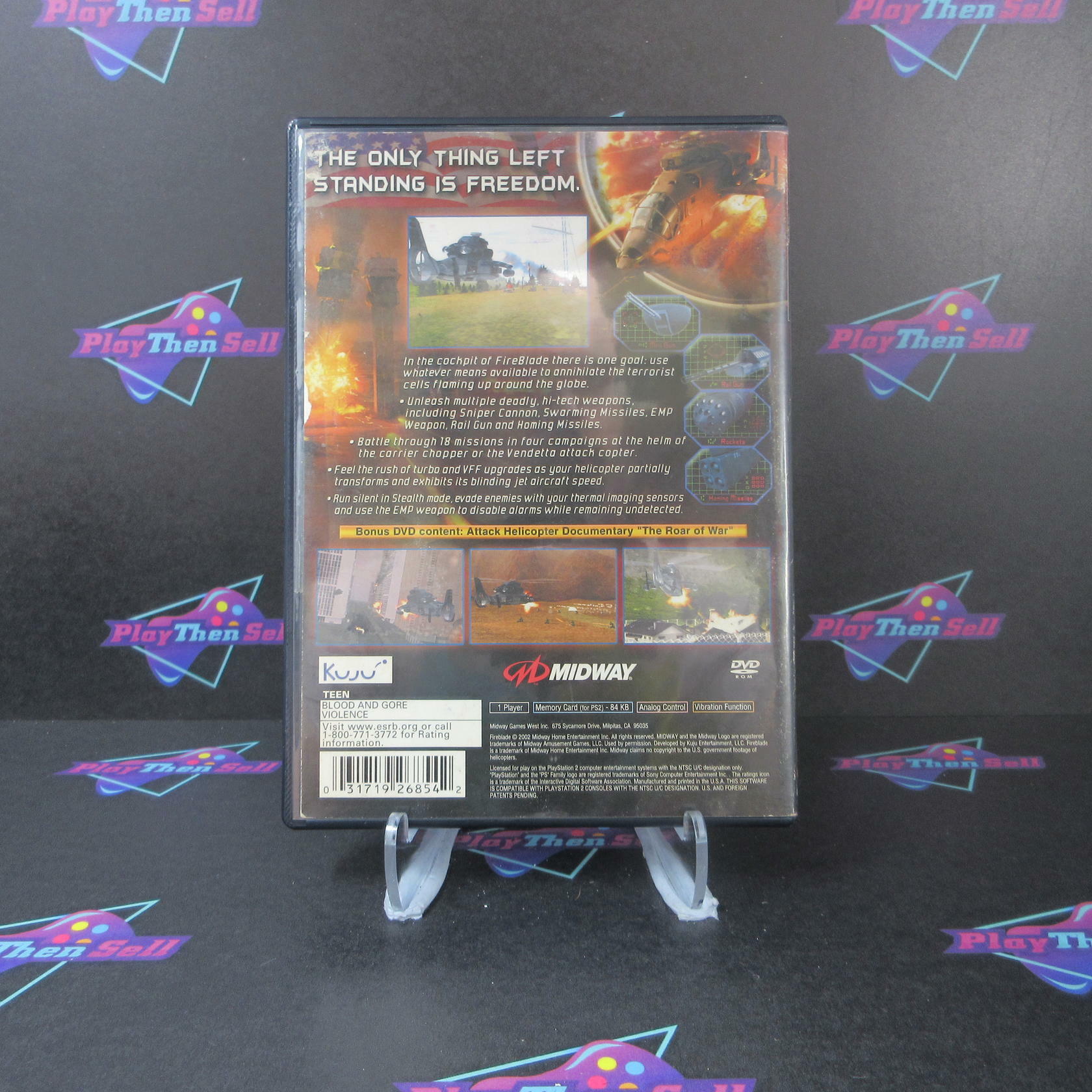 Fireblade + Reg Card PS2 PlayStation 2 AD Complete CIB - Very Good