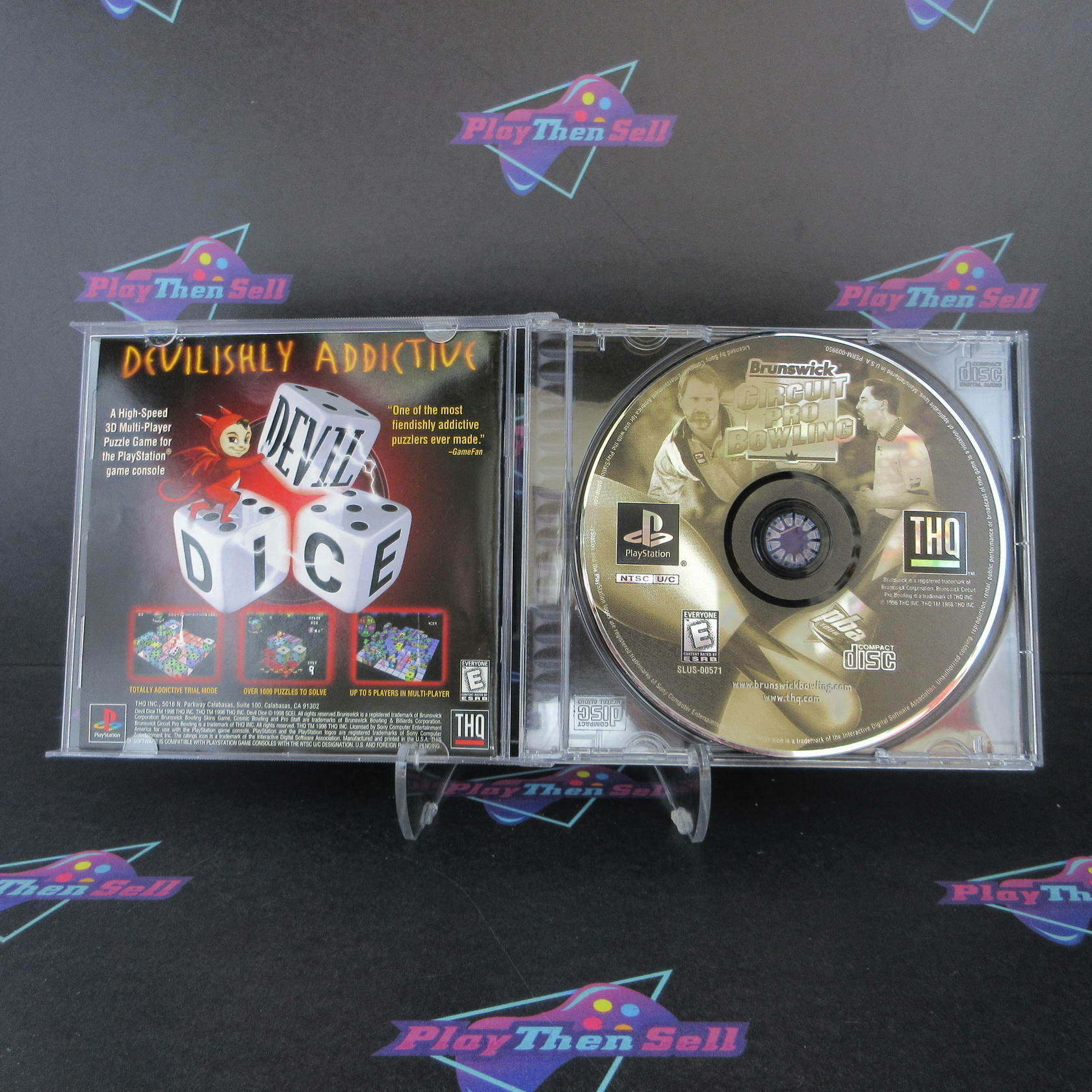 Brunswick Circuit Pro Bowling PS1 PlayStation 1 MD + Reg Card Complete CIB - Very Good