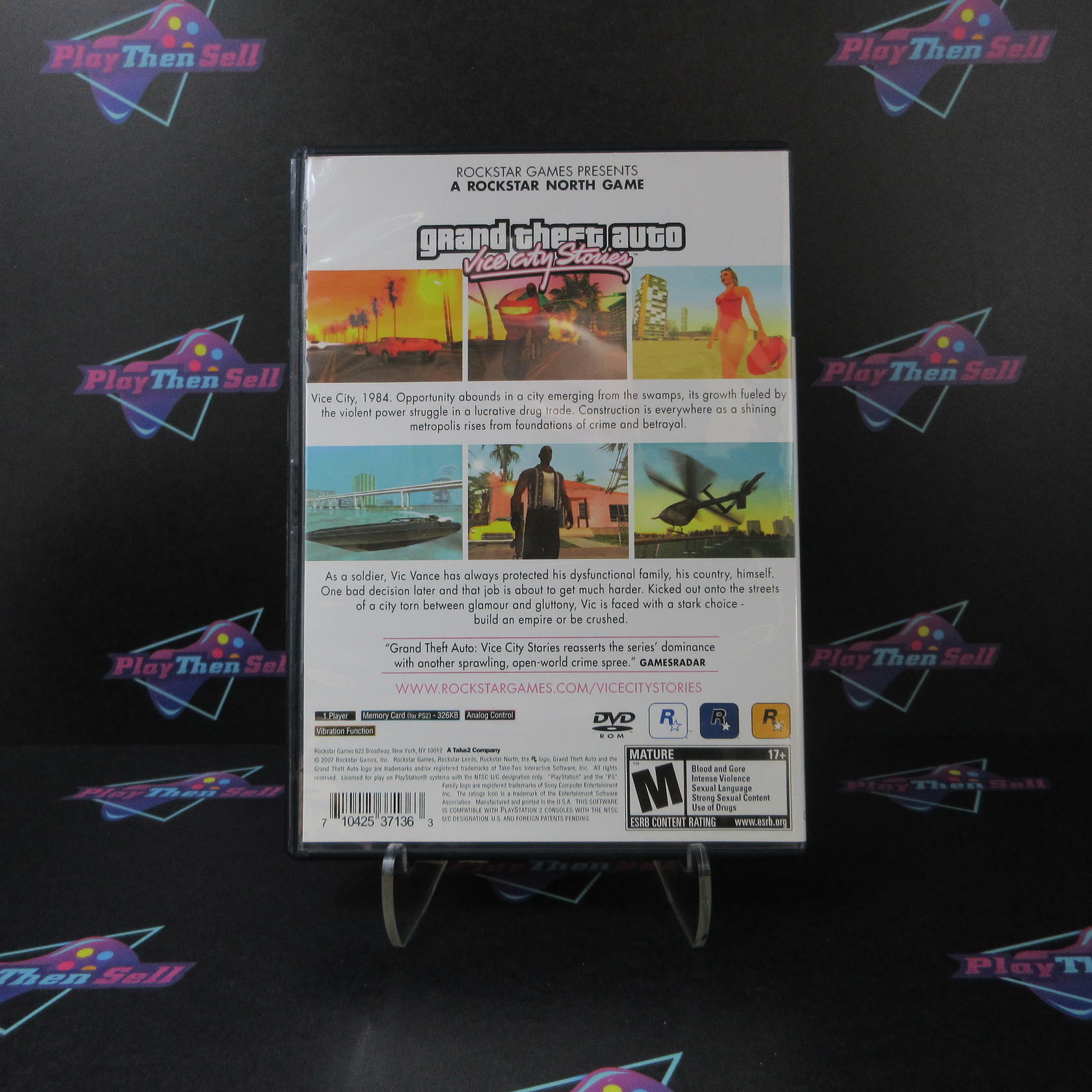 Grand Theft Auto Vice City Stories PS2 PlayStation 2  + Map Complete - Excellent