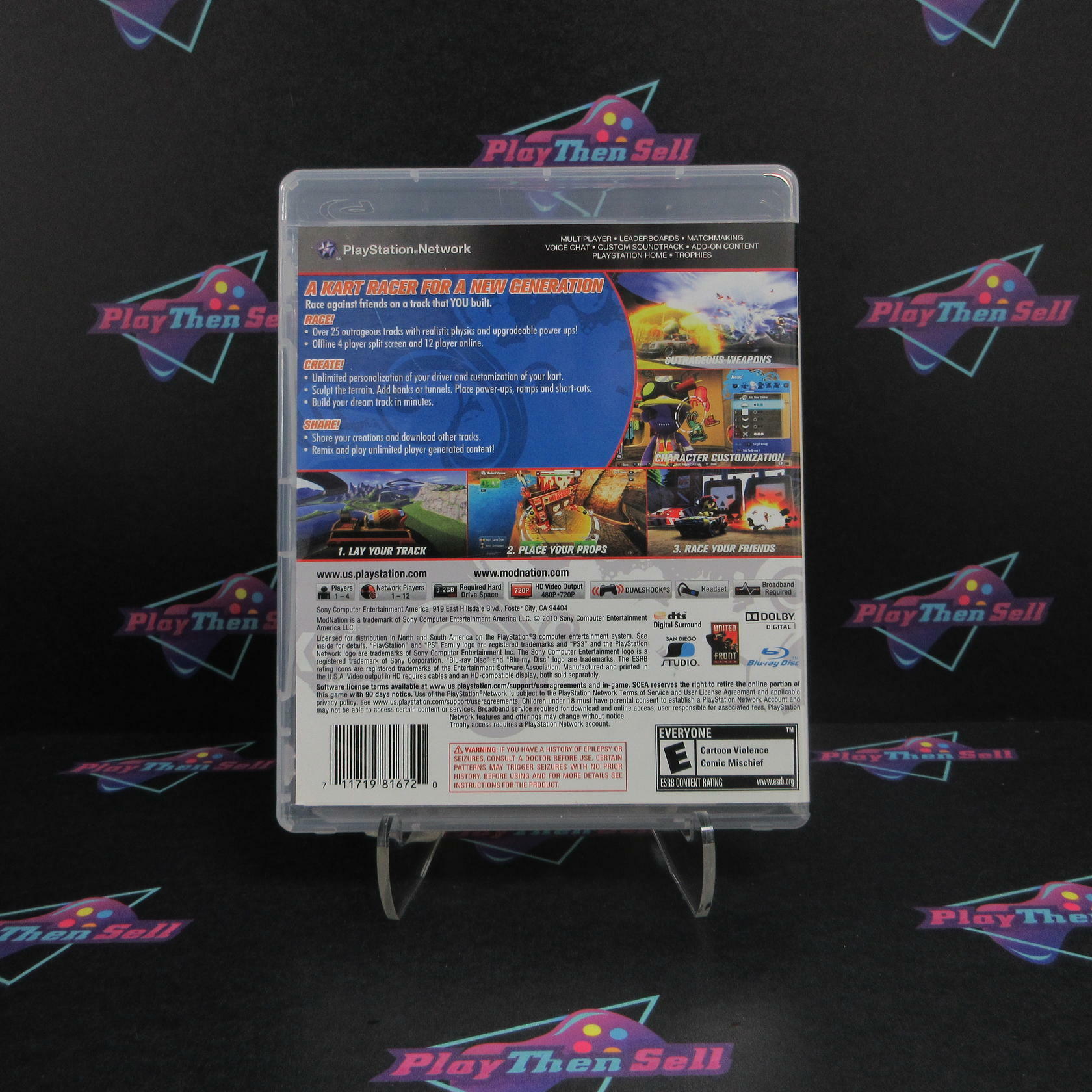 Modnation Racers PS3 PlayStation 3 Complete - Excellent