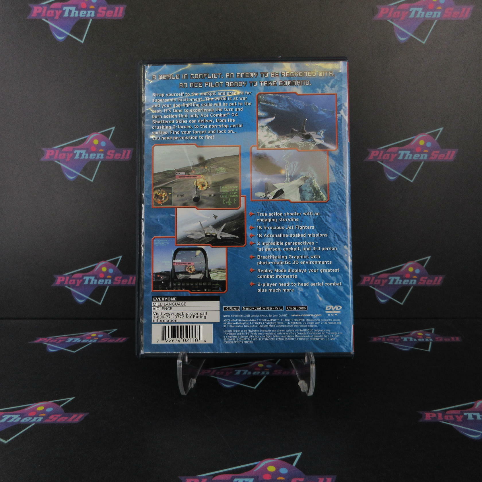 Ace Combat 4 Shattered Skies PlayStation 2 PS2 GH +Reg Card Complete - Refurbished