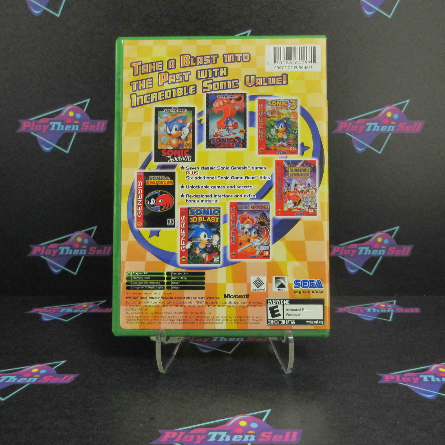 Sonic Mega Collection Plus Xbox + Reg Card Complete - Refurbished