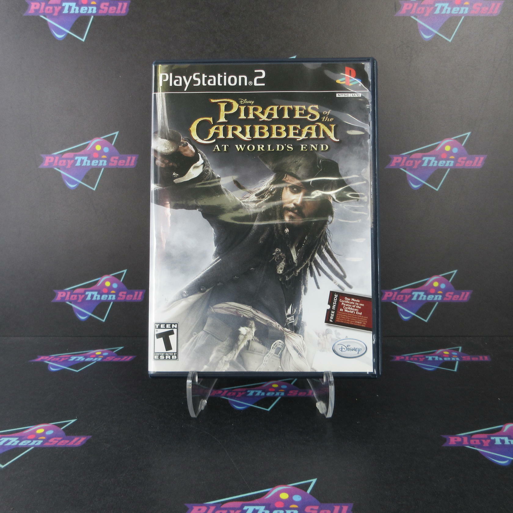 Pirates of the Caribbean At World's End PS2 + Reg / Movie Ticket CIB - Excellent