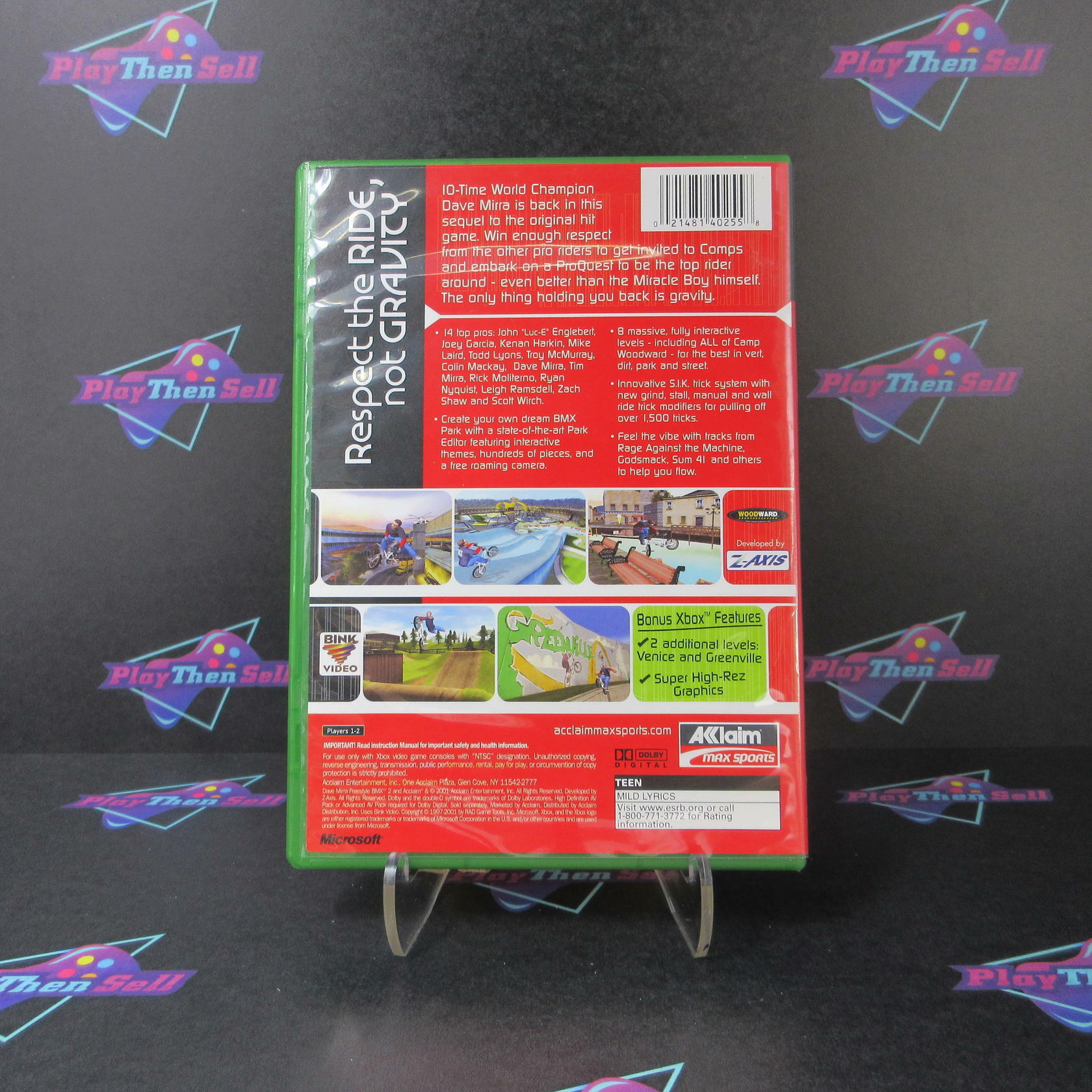 Dave Mirra Freestyle BMX 2 Xbox + Reg Card Complete - Refurbished