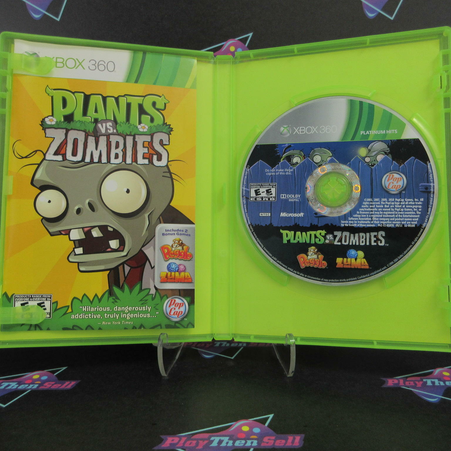 Plants Vs. Zombies Xbox 360 PH Complete - Excellent